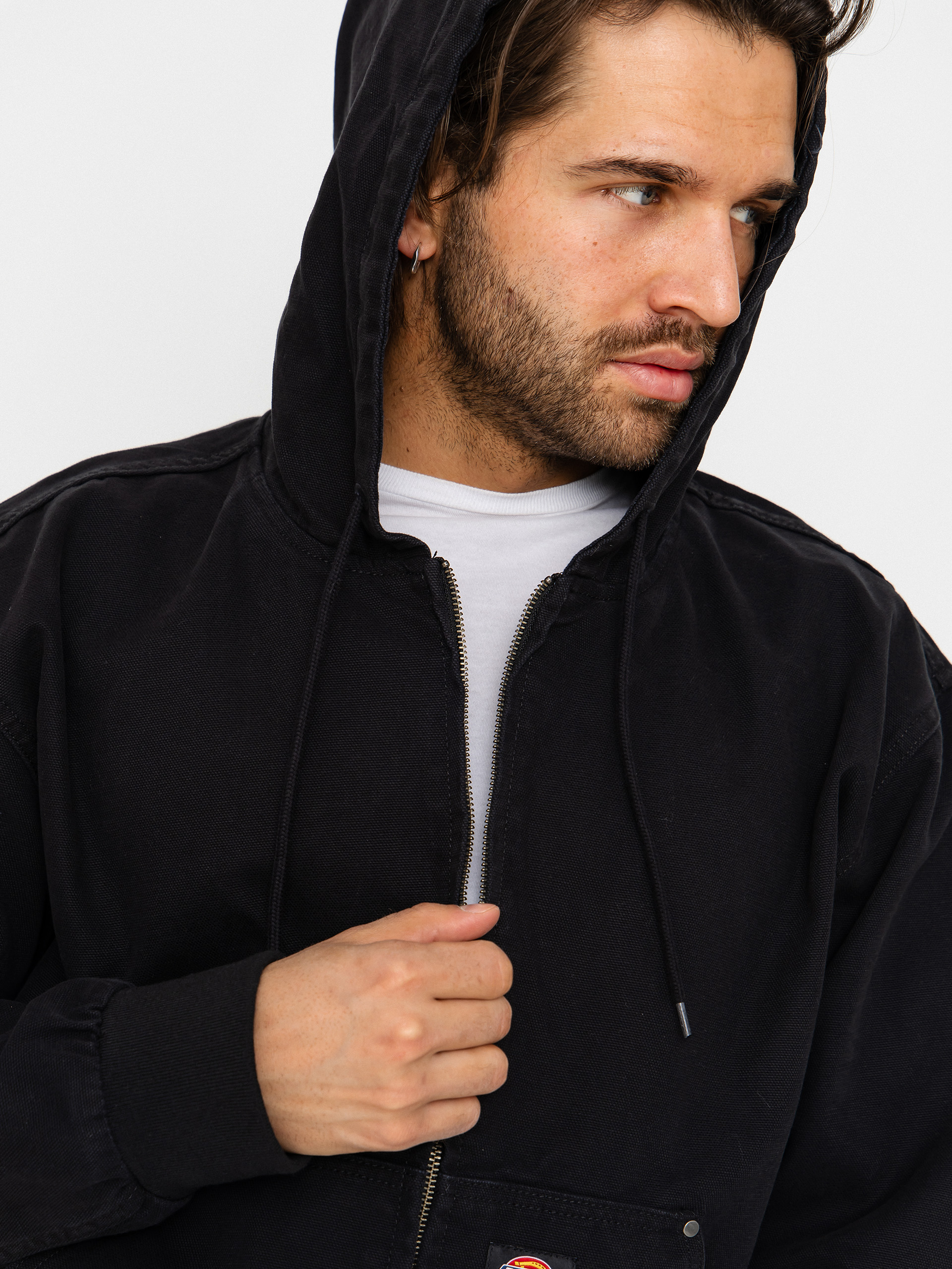 Куртка Dickies Unlined Canvas Hooded Bomber (black)