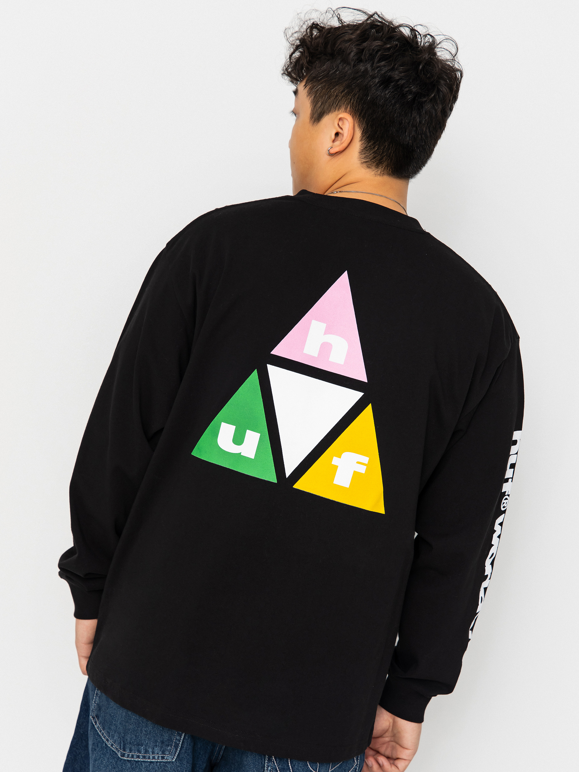 Лонгслів HUF Prism Tt (black)
