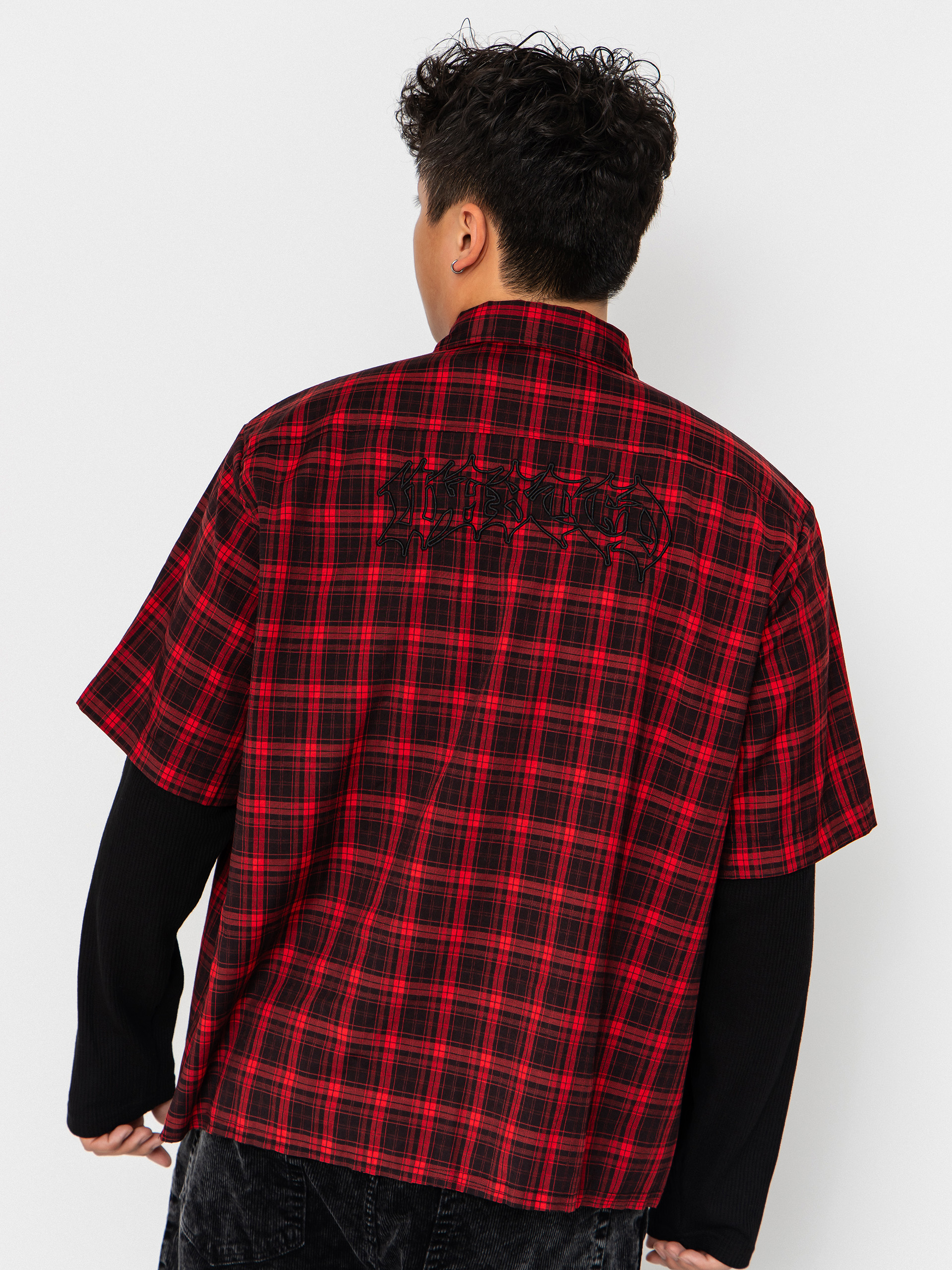 Сорочка Wasted Paris Tartan Age Shirt (fire red/black)
