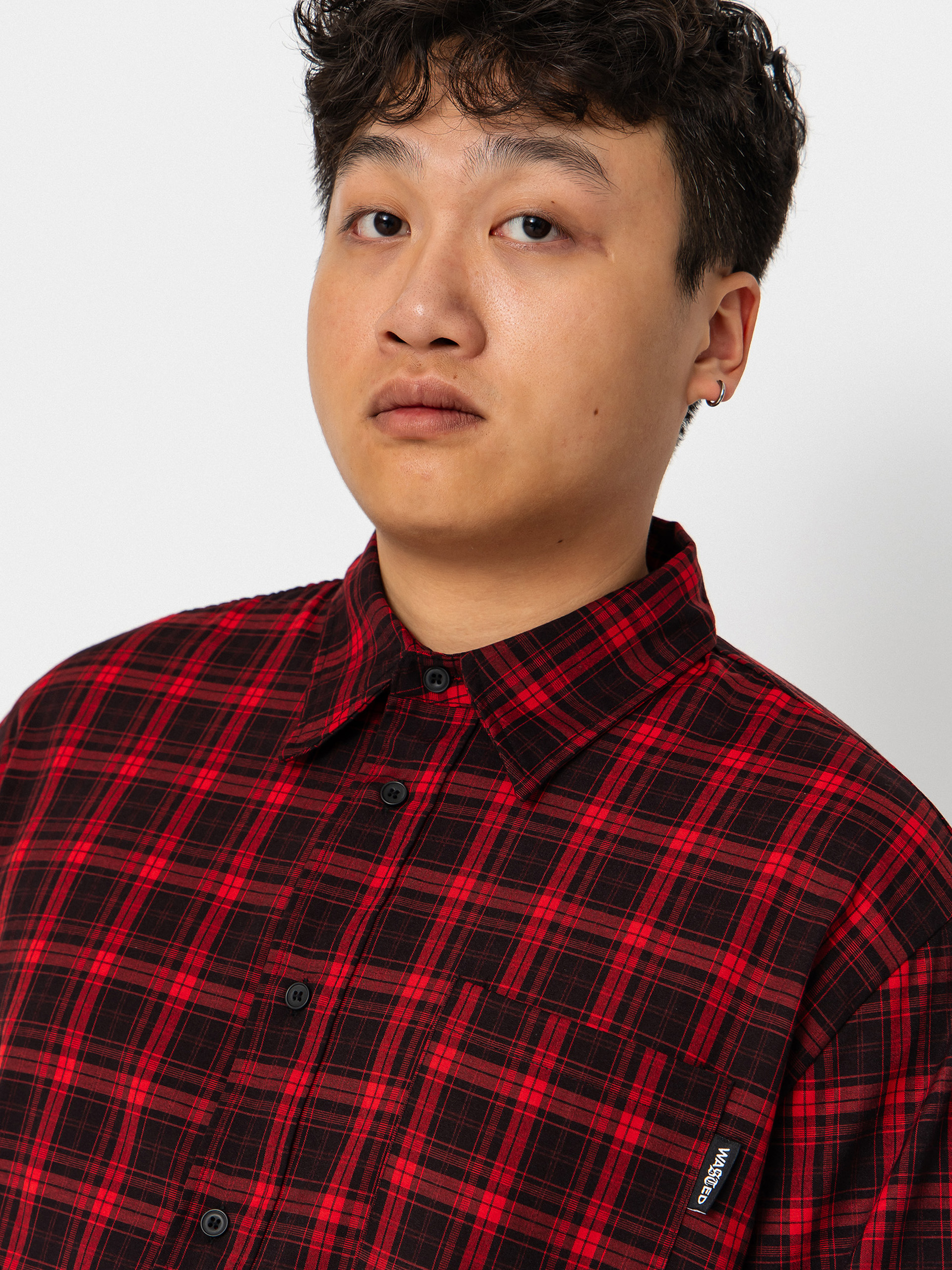 Сорочка Wasted Paris Tartan Age Shirt (fire red/black)