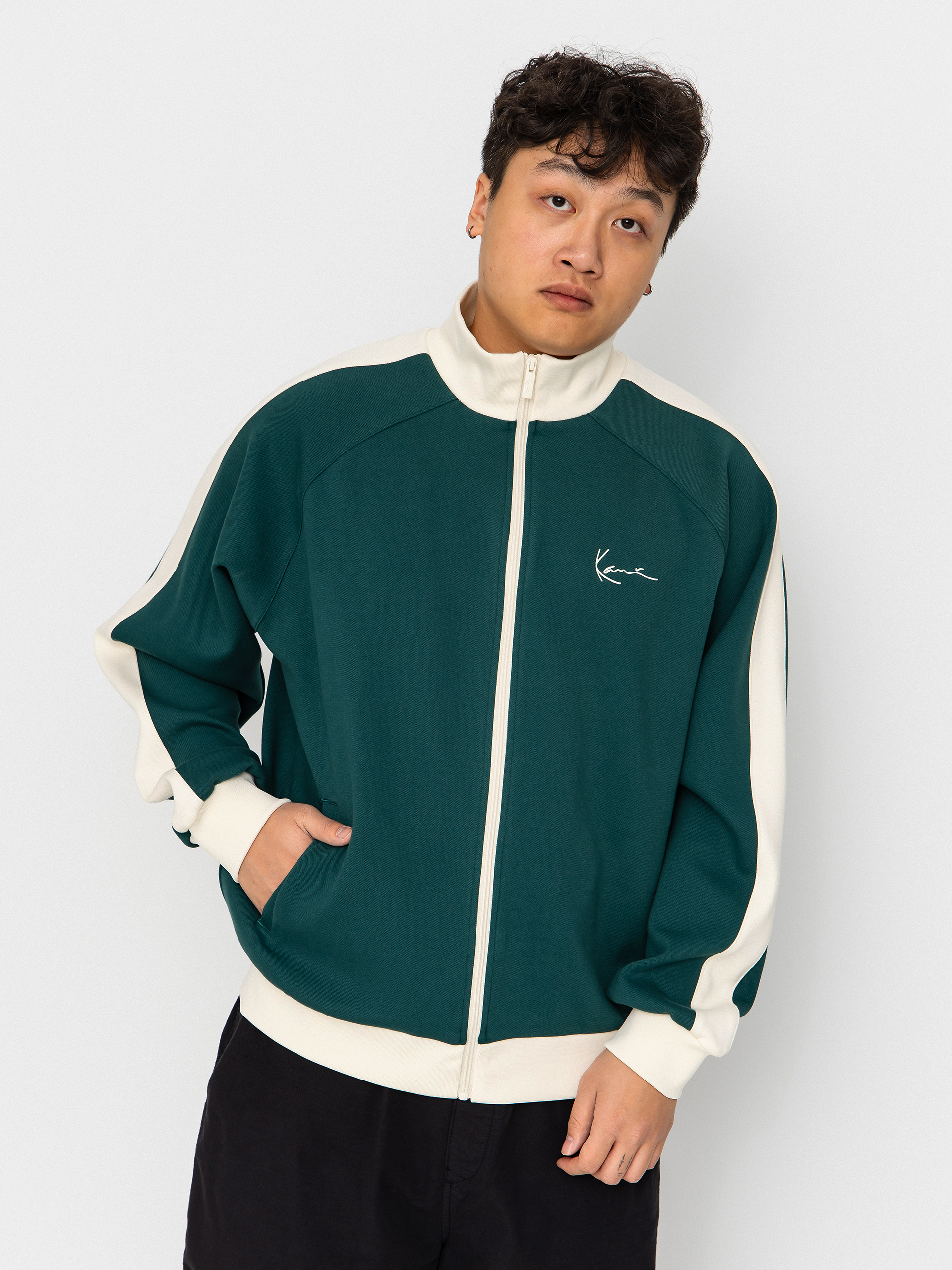 Світшот Karl Kani Signature Sidestripe Pique (green)