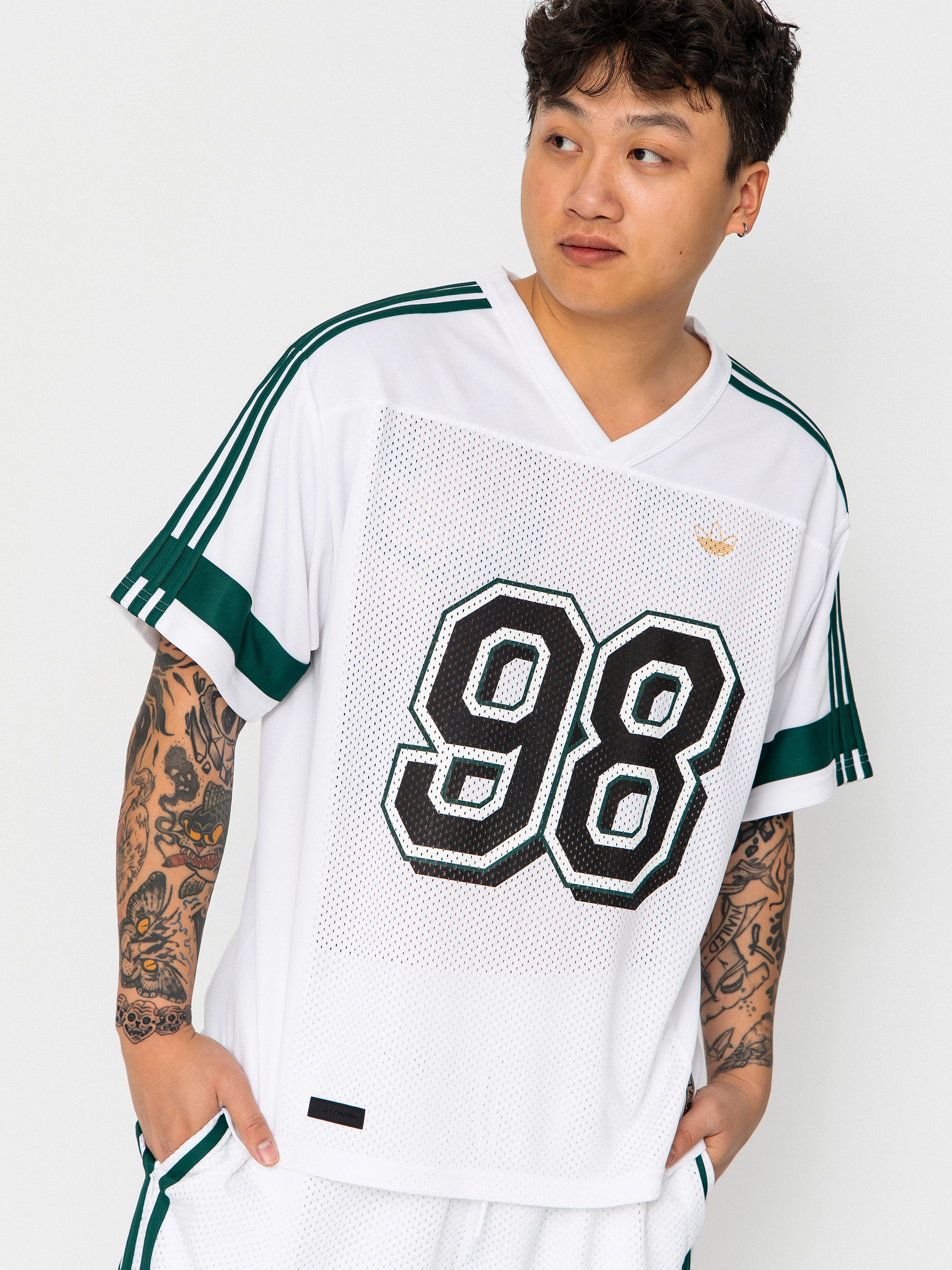 Футболка adidas Tyshawn Jrsy (white/cgreen)