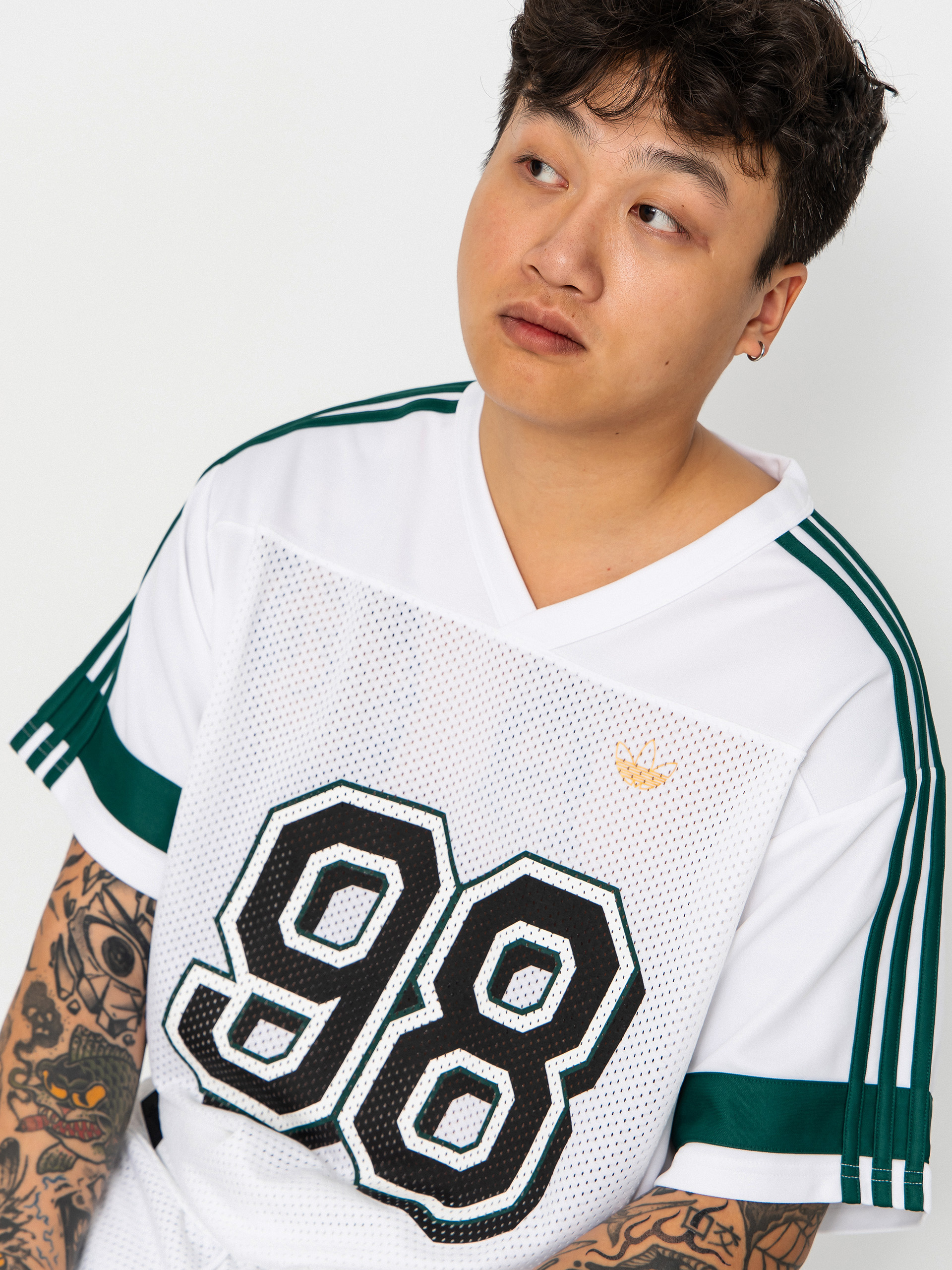 Футболка adidas Tyshawn Jrsy (white/cgreen)