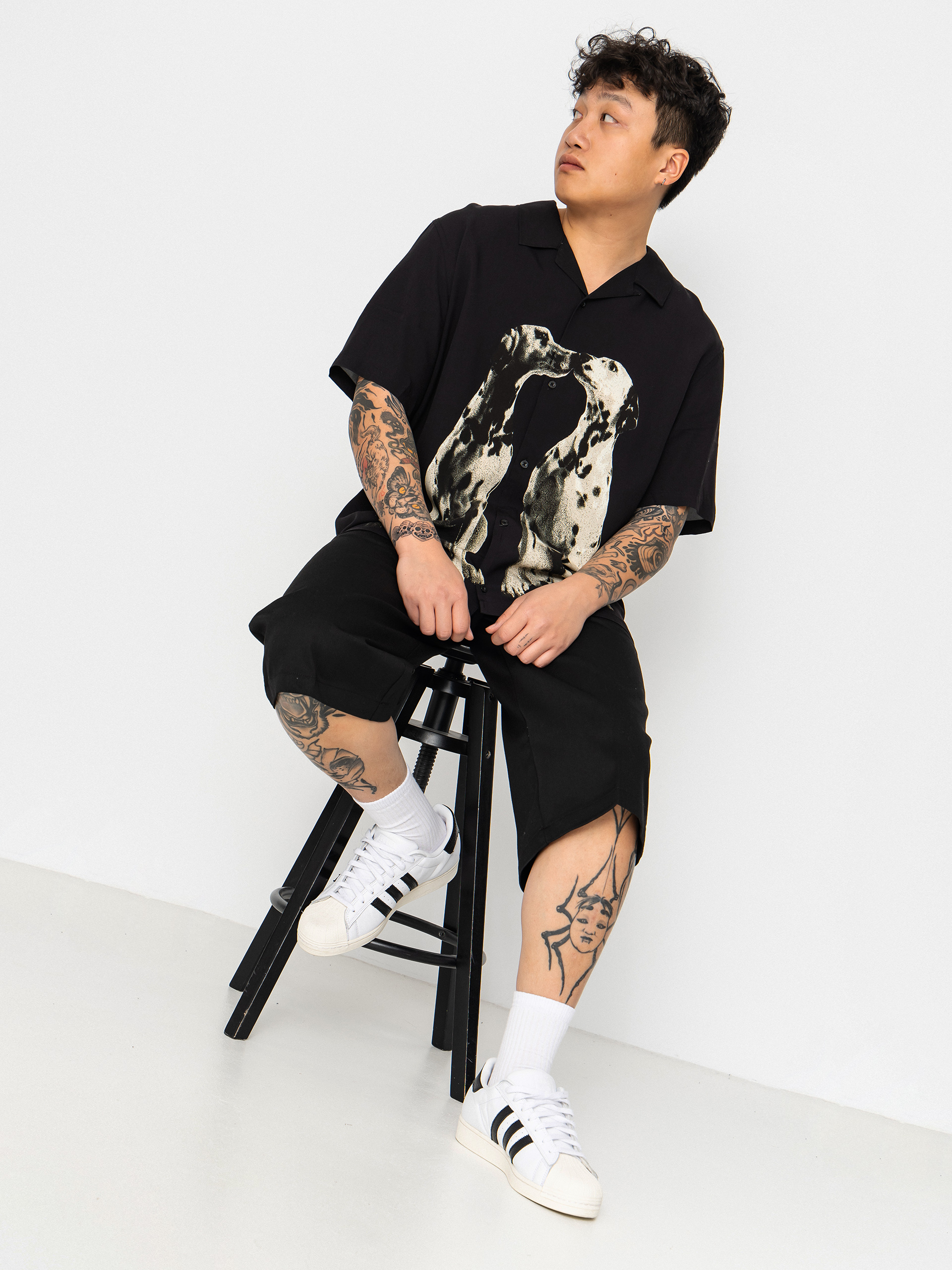 Сорочка HUF Dogged Resort (black)