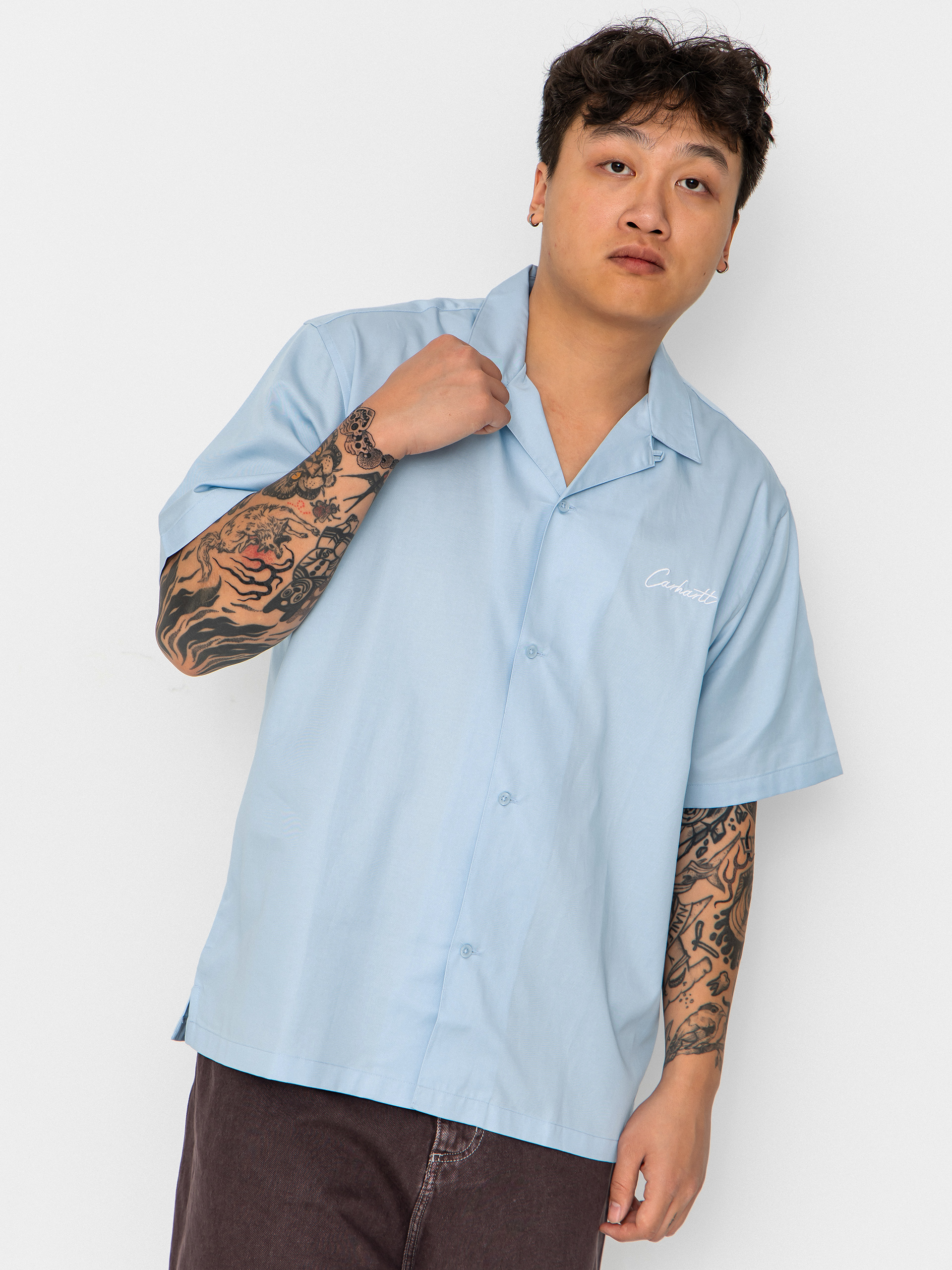 Сорочка Carhartt WIP Delray (icaria/white)