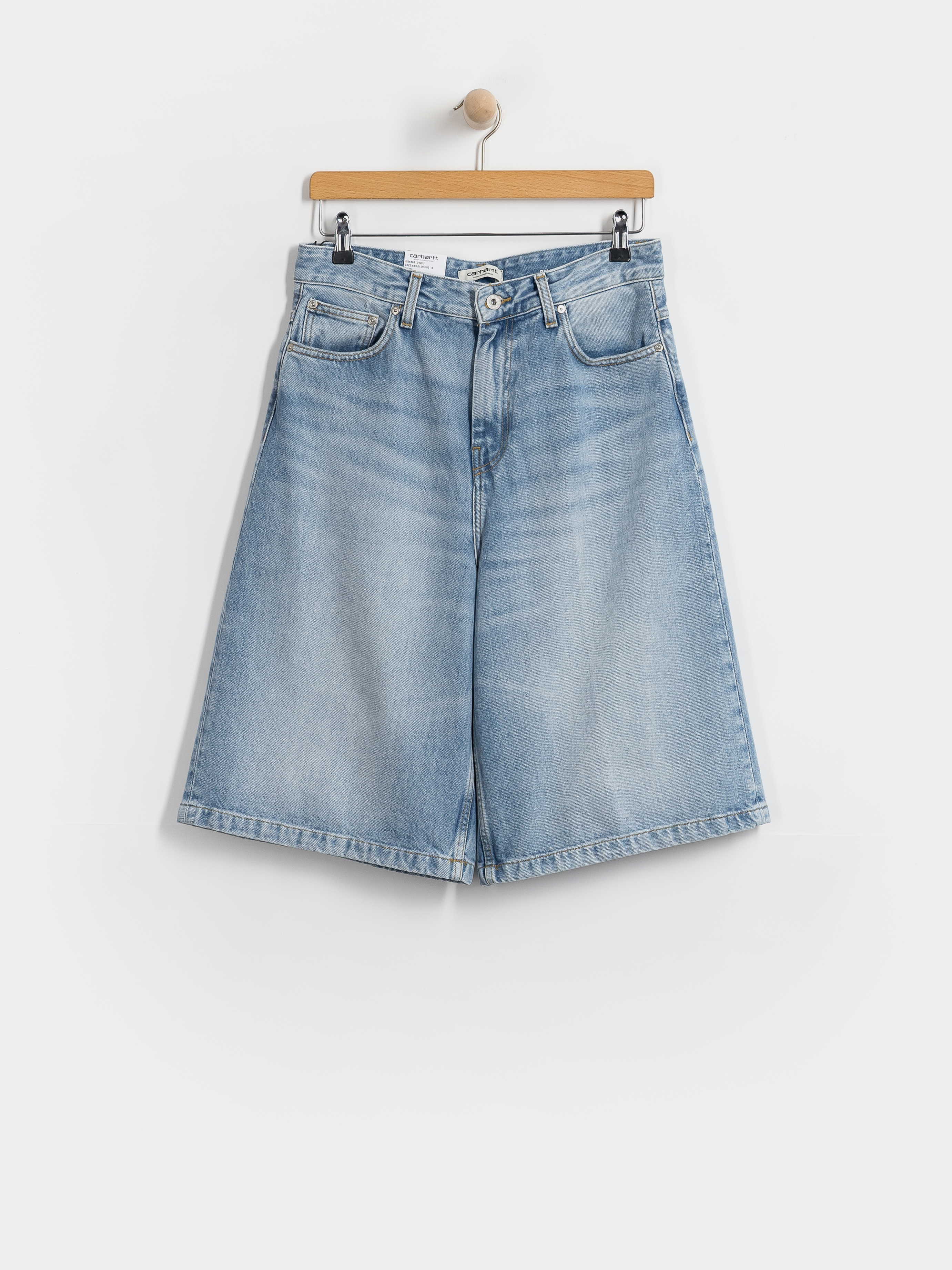 Шорти Carhartt WIP Belmont Wmn (blue heavy worn bleached)