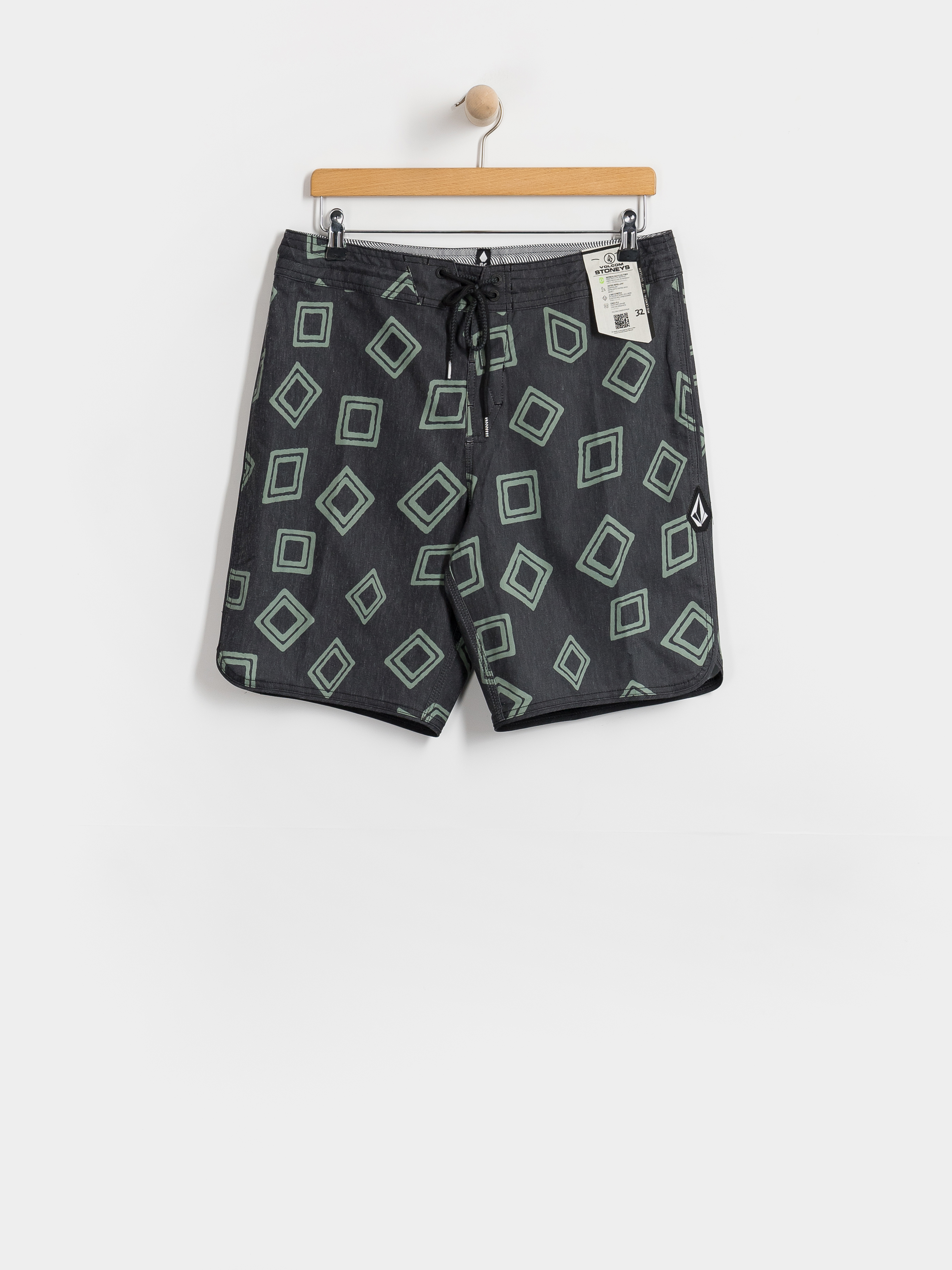 Пляжні шорти Volcom Contact Scallop Stoney 19 (black)