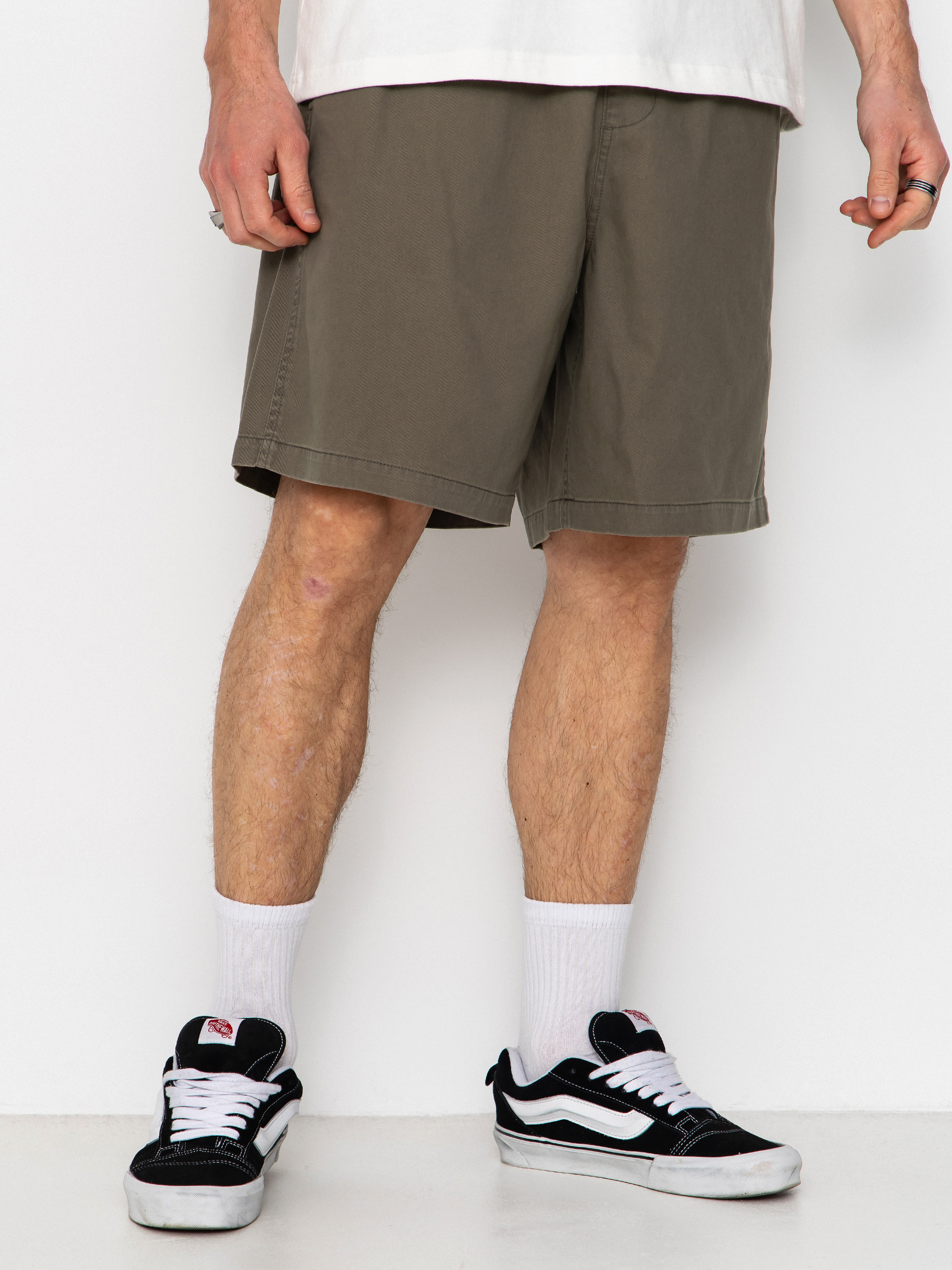 Шорти OBEY Theo Easy (smokey olive faded wash)