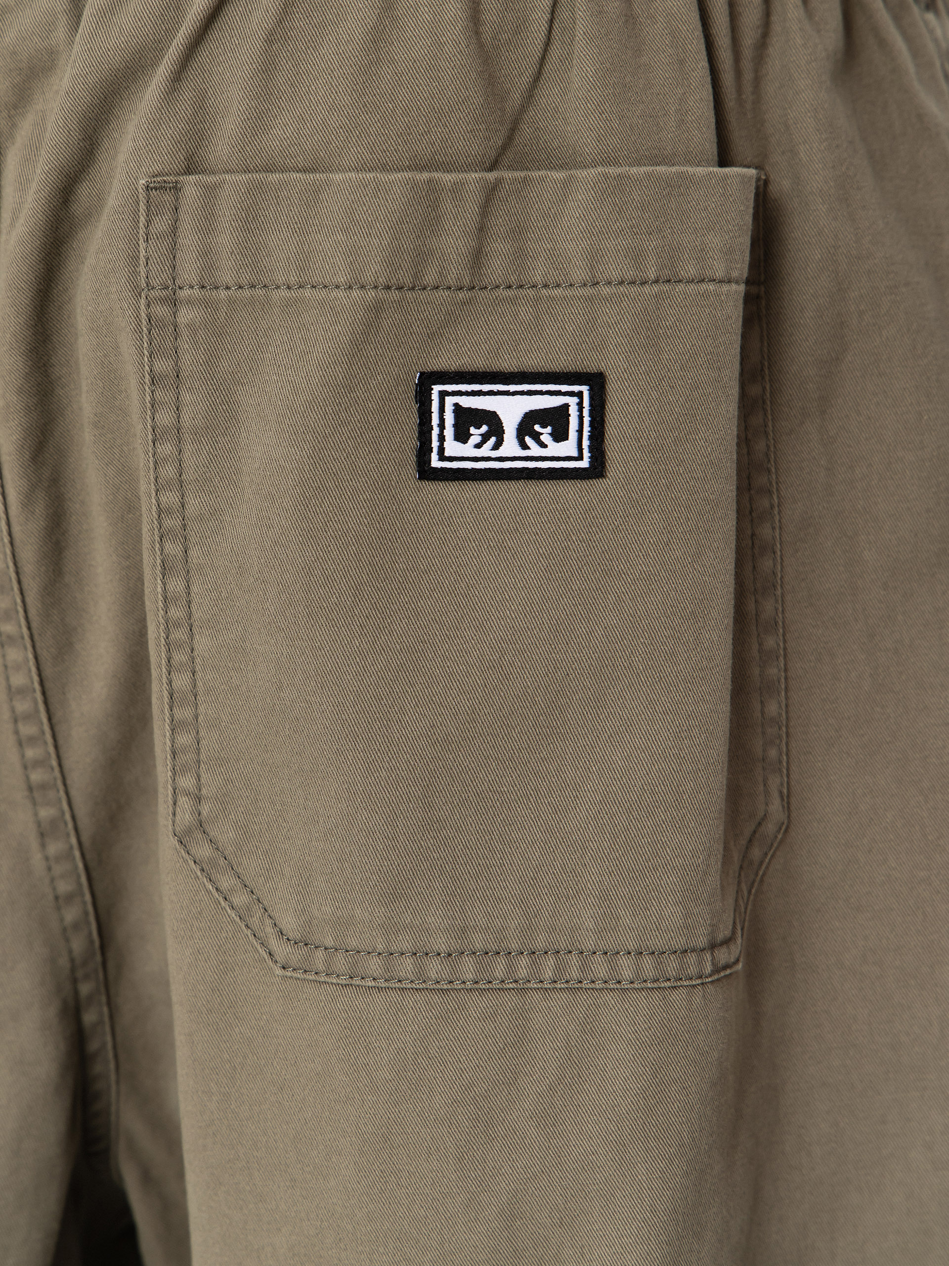 Шорти OBEY Theo Easy (smokey olive faded wash)