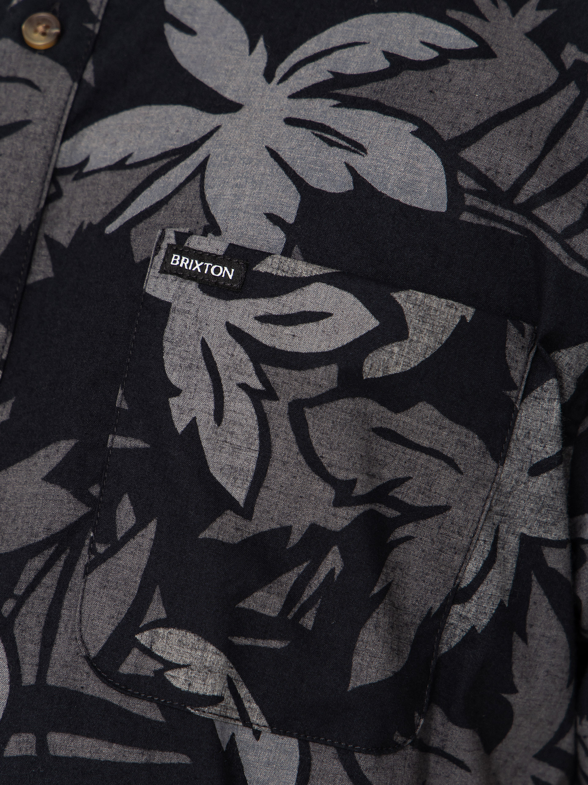 Сорочка Brixton Charter Print (black/trooper/future grey palm)