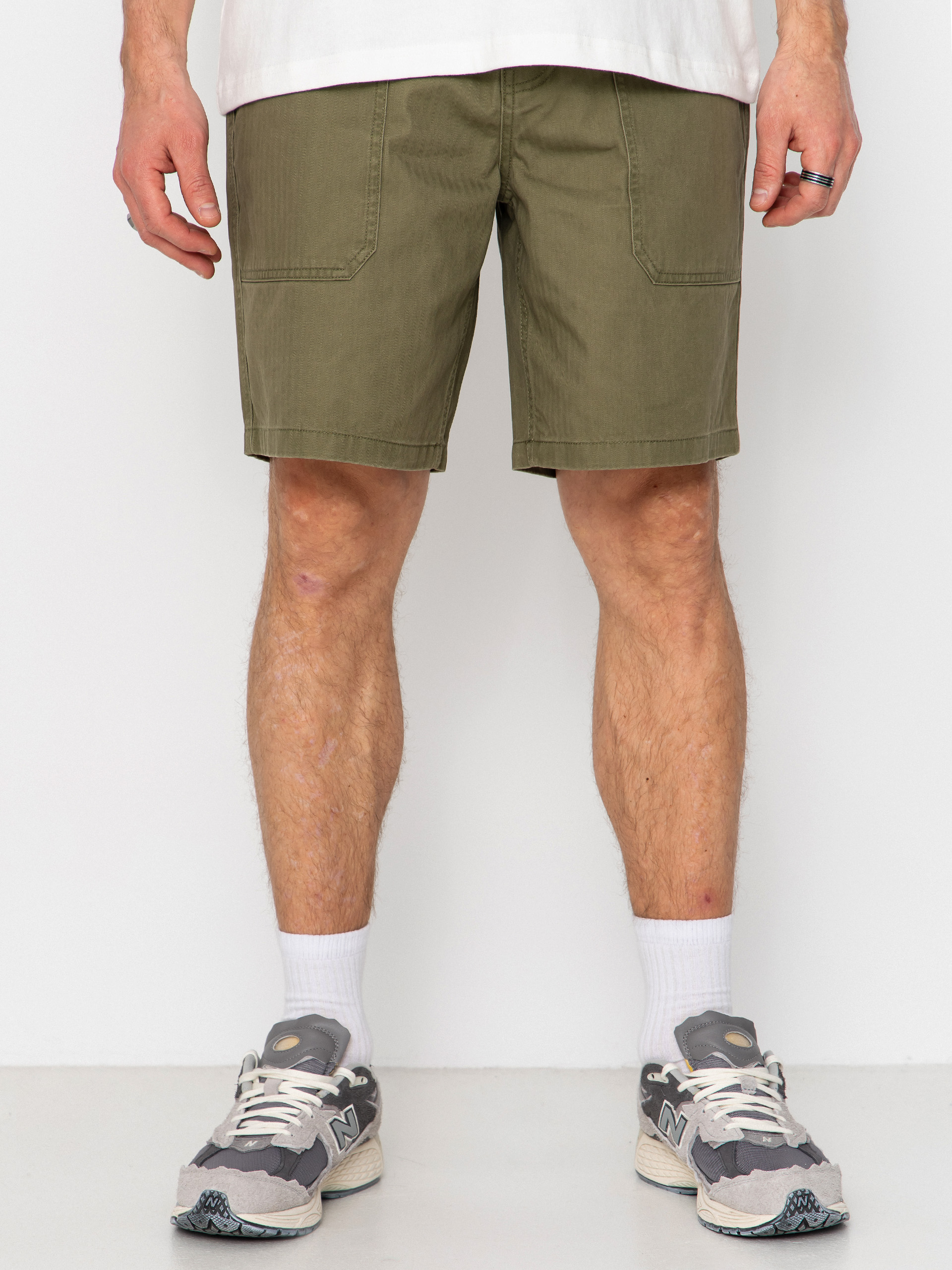 Шорти Brixton Surplus Vw Herringbone (washed olive green)