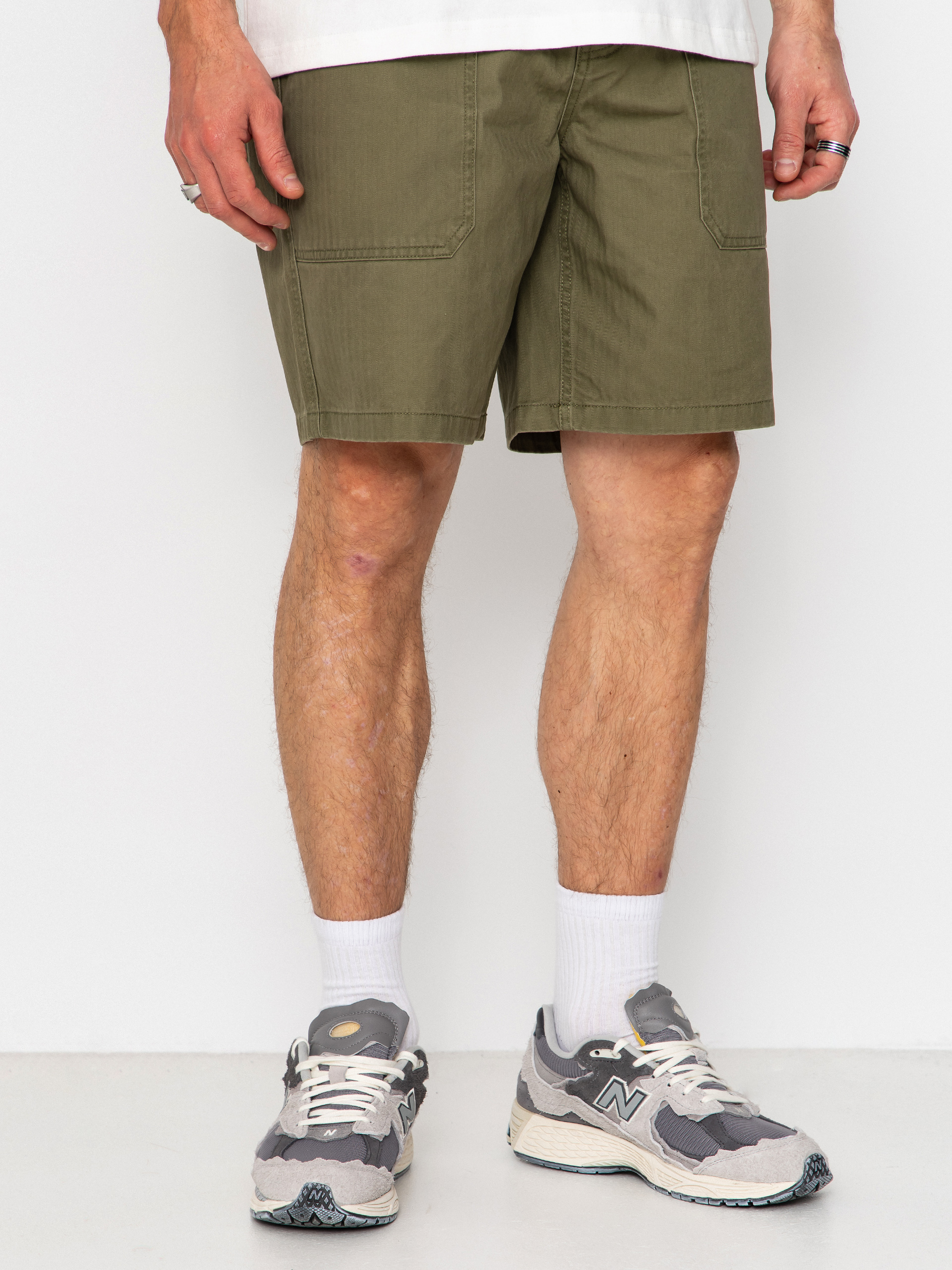 Шорти Brixton Surplus Vw Herringbone (washed olive green)