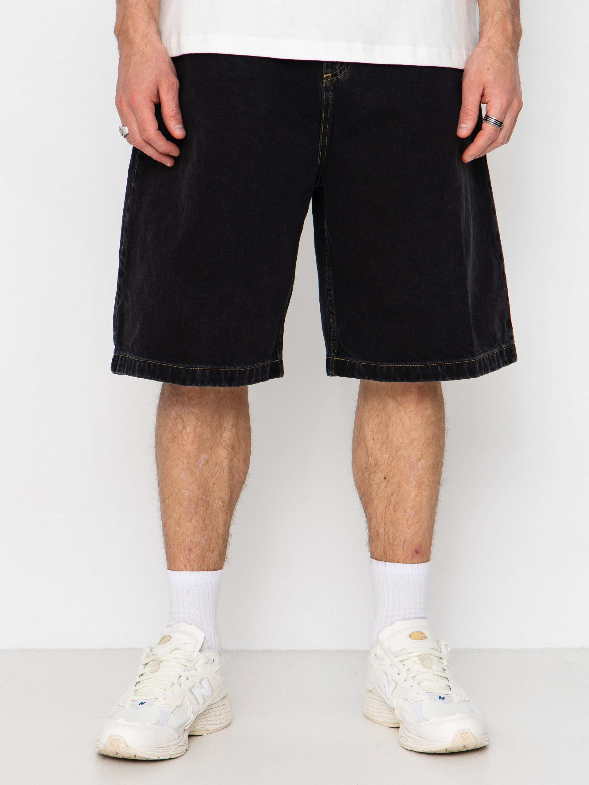 Шорти Carhartt WIP Brandon (black stone washed)