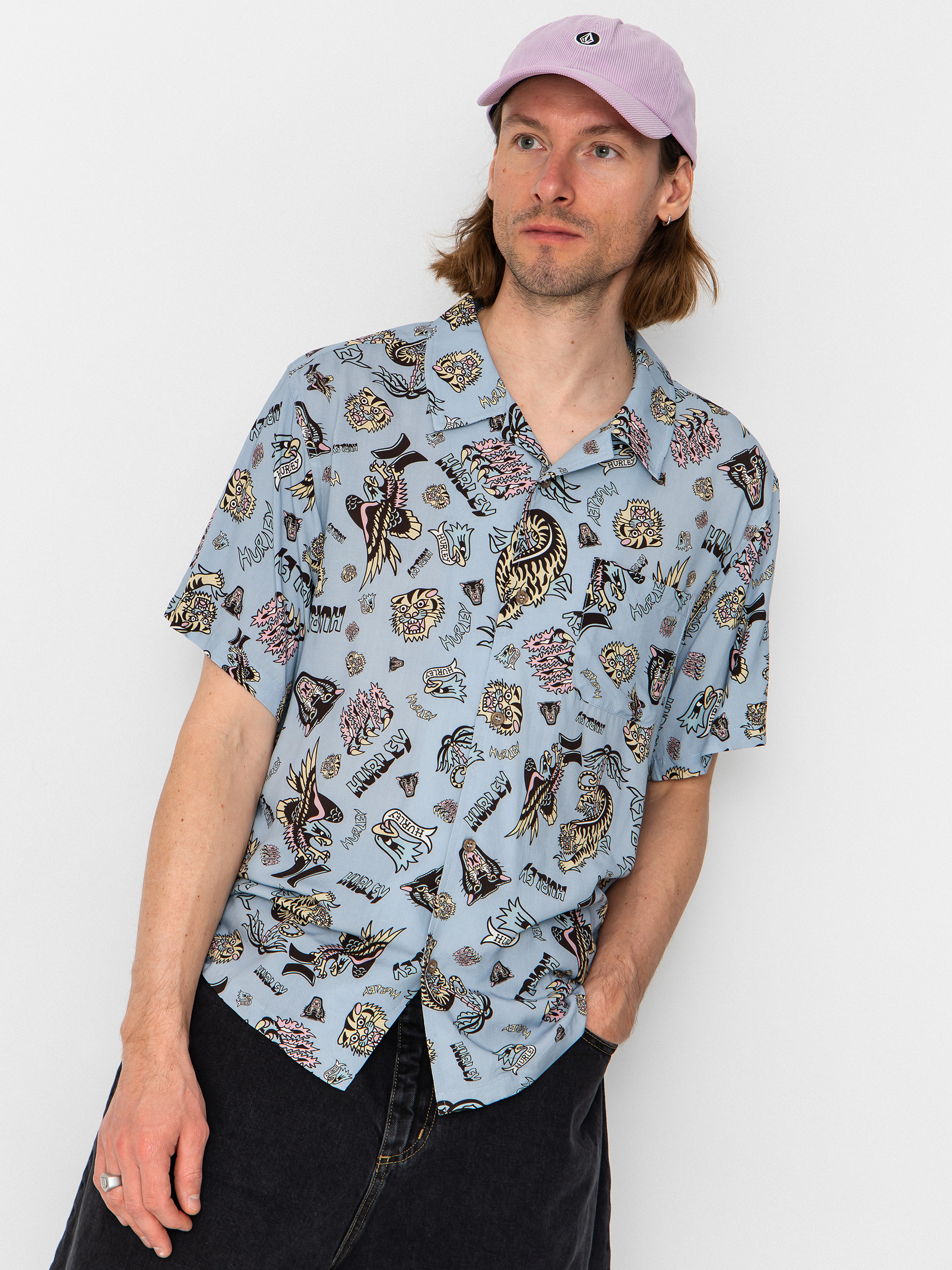 Сорочка Hurley Woven Etam (worker blue)