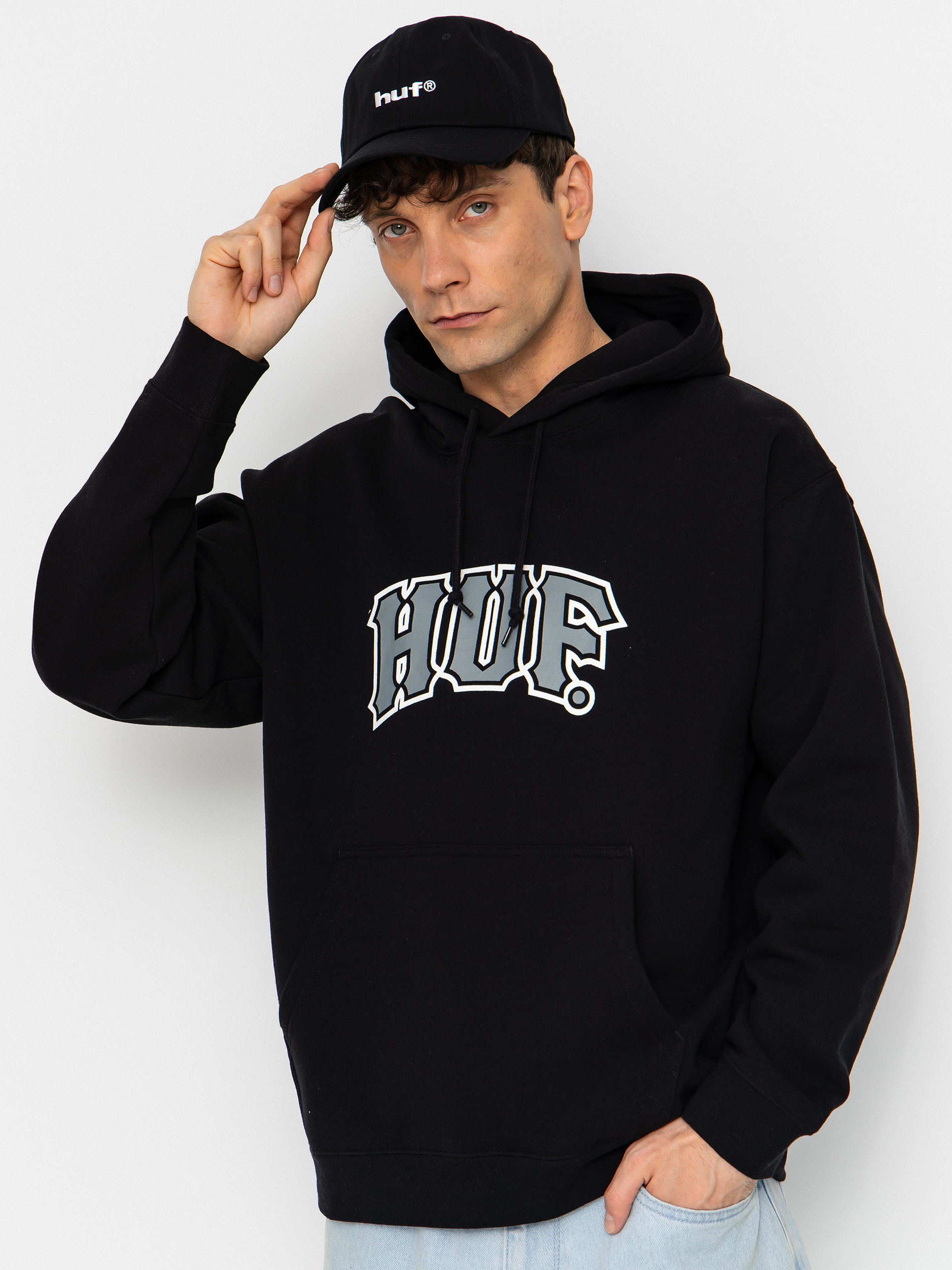 Худі HUF Classic Arch HD (black)