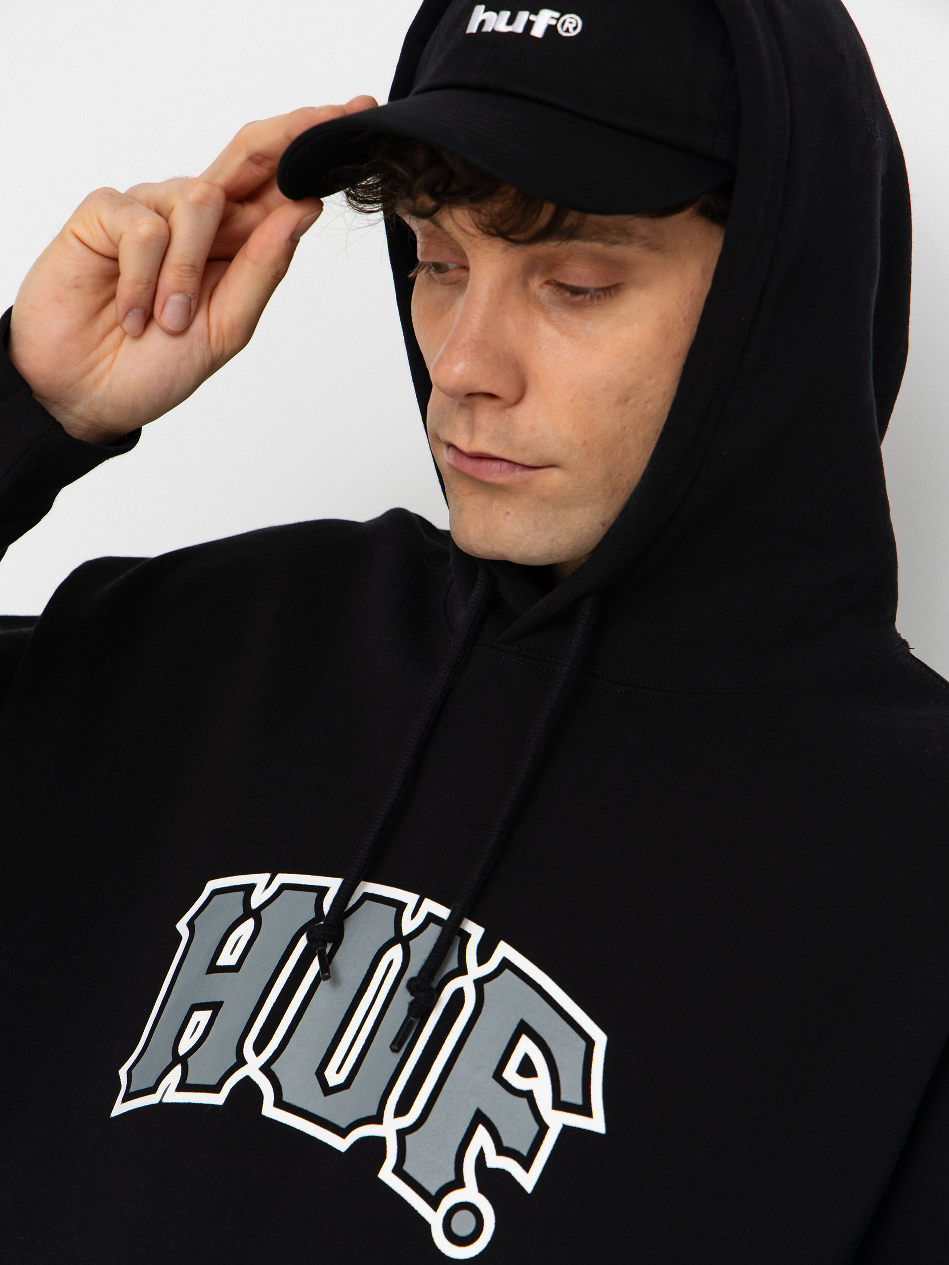 Худі HUF Classic Arch HD (black)