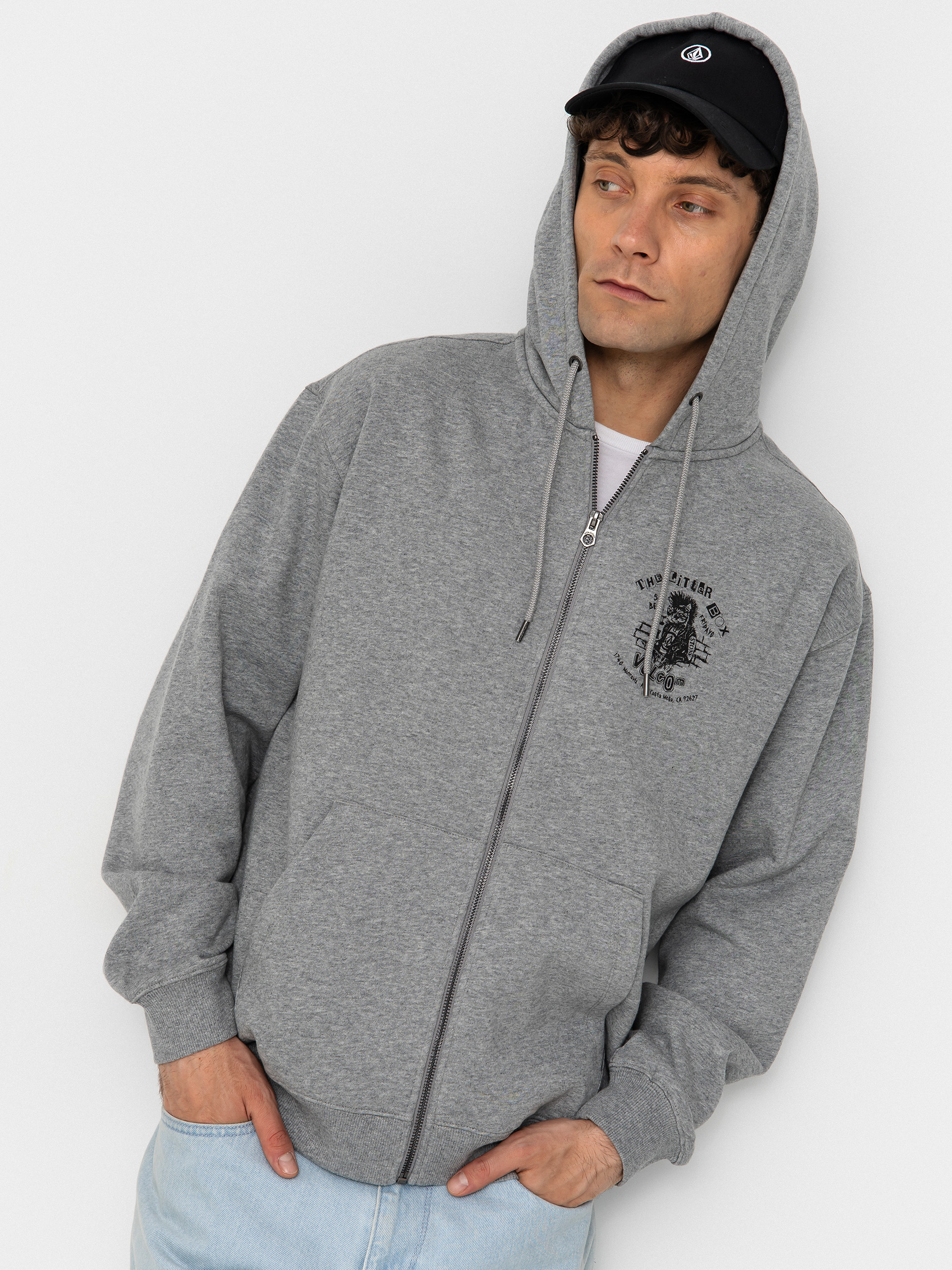 Світшот Volcom Catastrophy ZIP (heather grey)