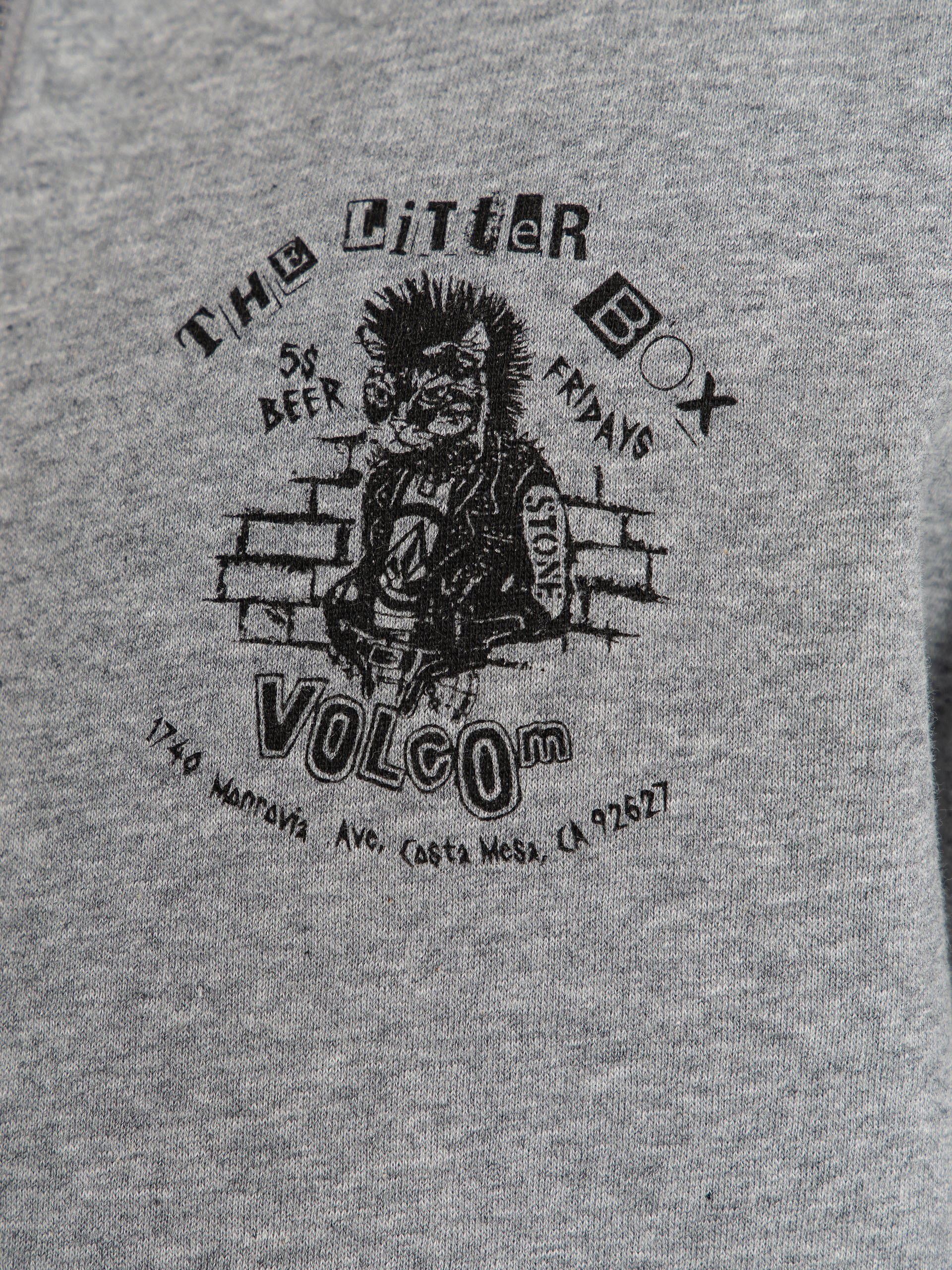 Світшот Volcom Catastrophy ZIP (heather grey)