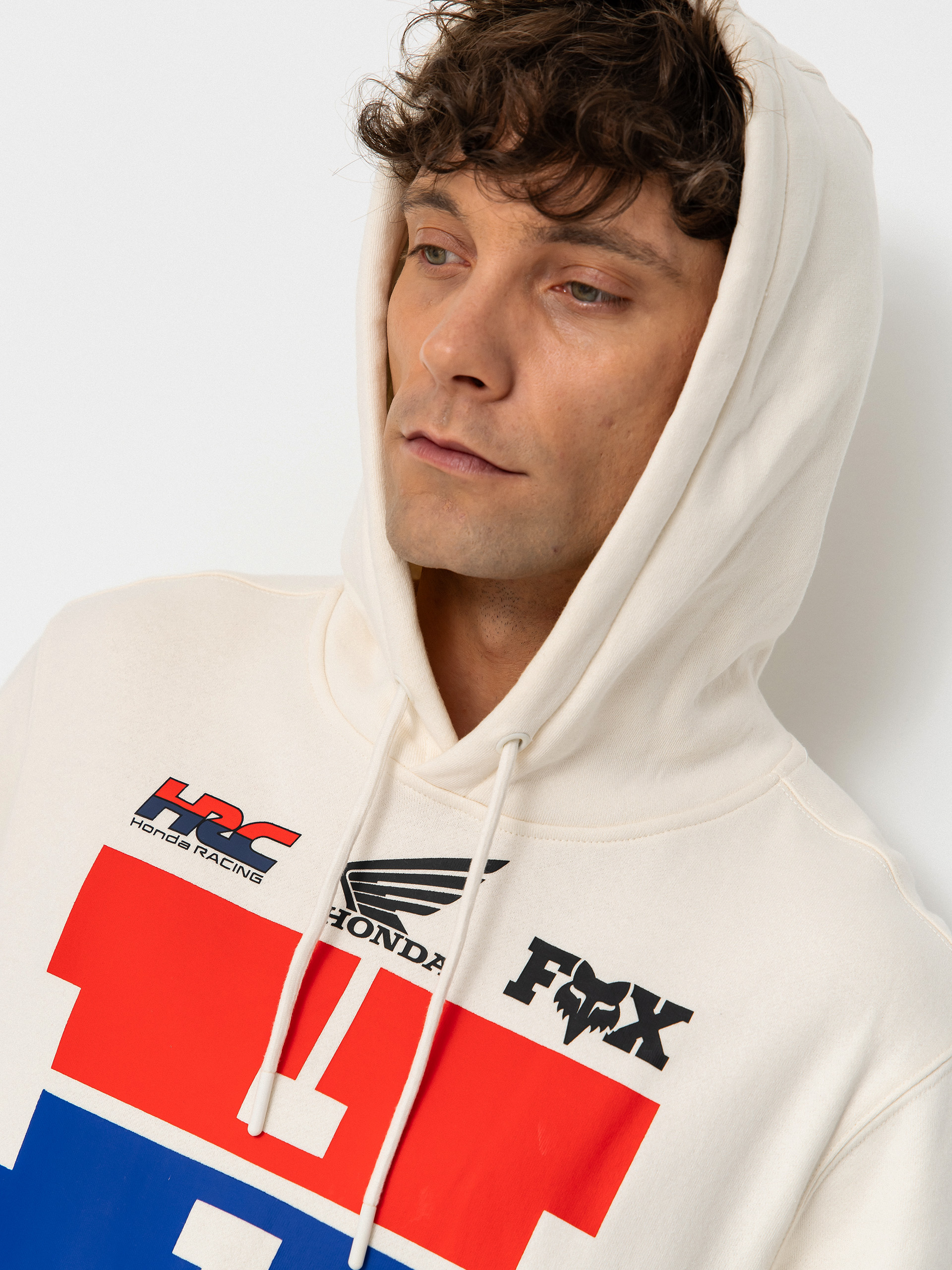 Худі Fox Honda HD (off white)