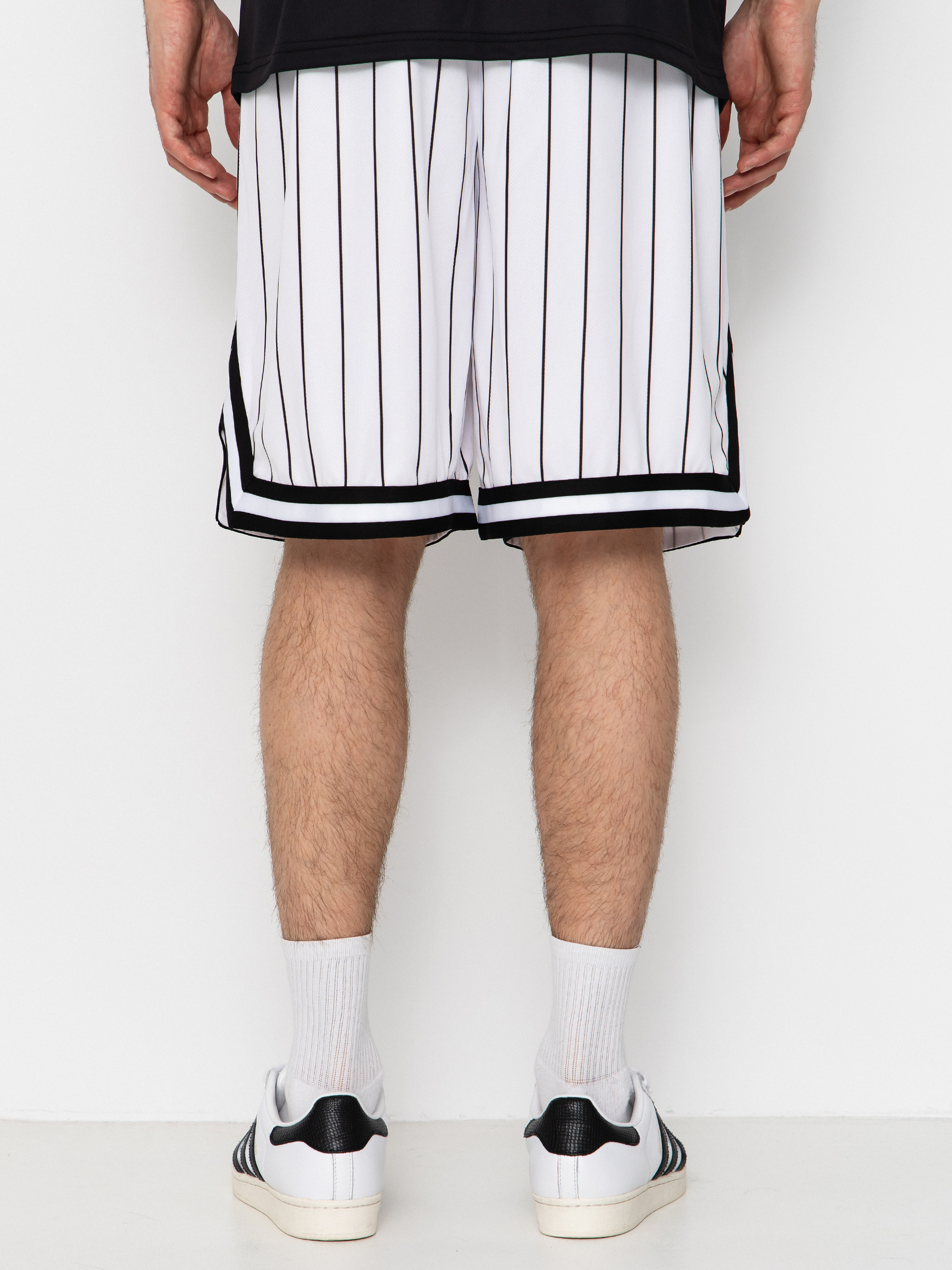 Шорти Karl Kani Small Signature Pinstripe Mesh (white/black)