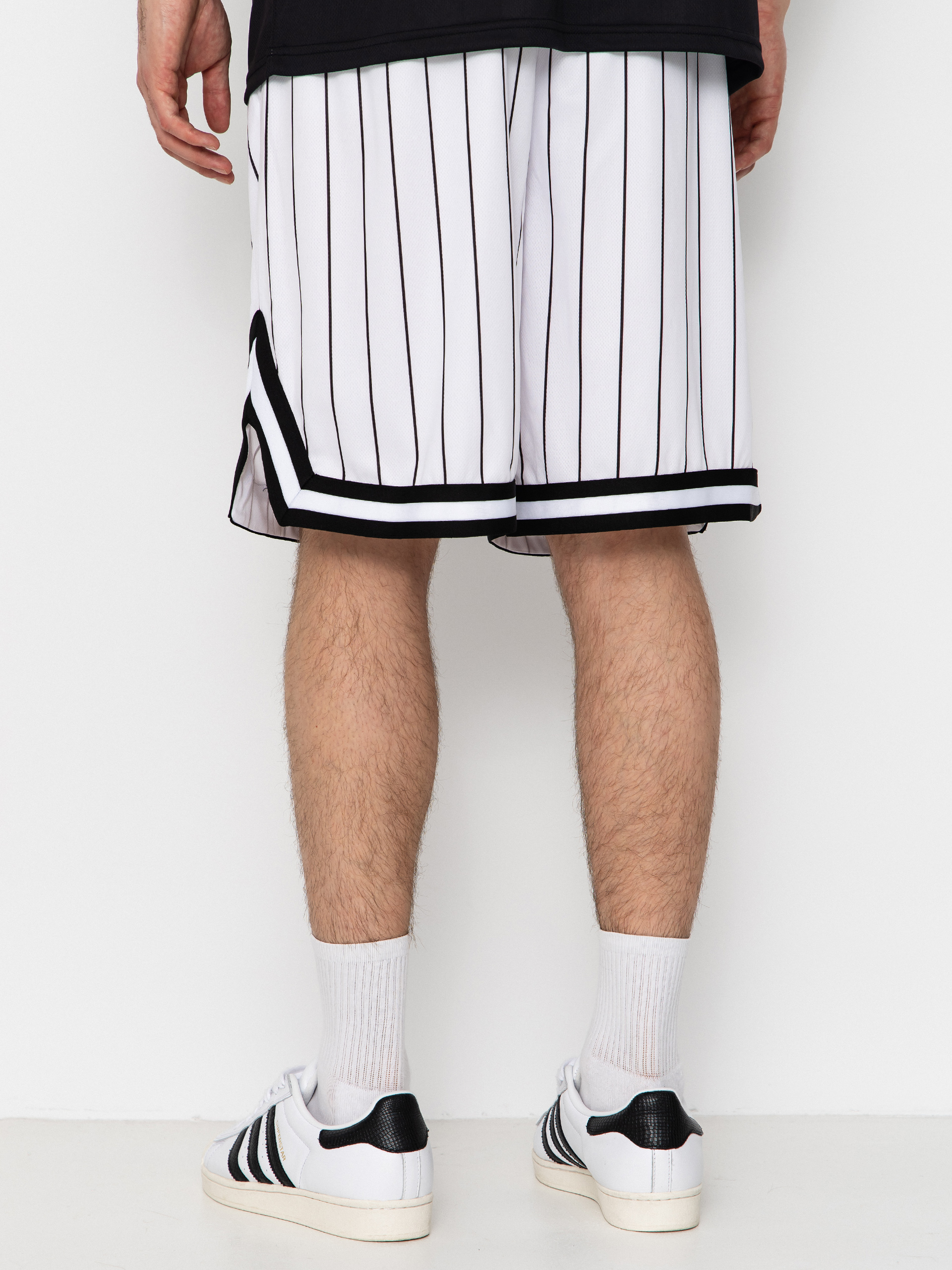 Шорти Karl Kani Small Signature Pinstripe Mesh (white/black)