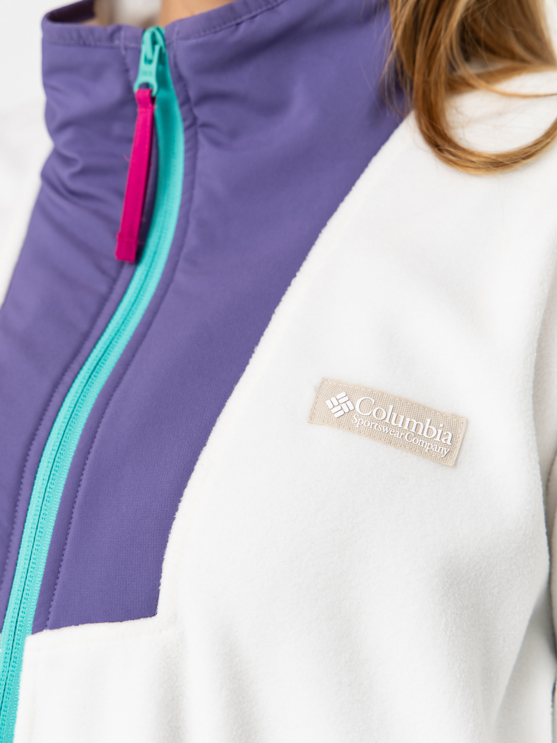Чоловічий Флісовий светр Columbia Sequoia Grove Half Zip (sea salt/stormwatch)