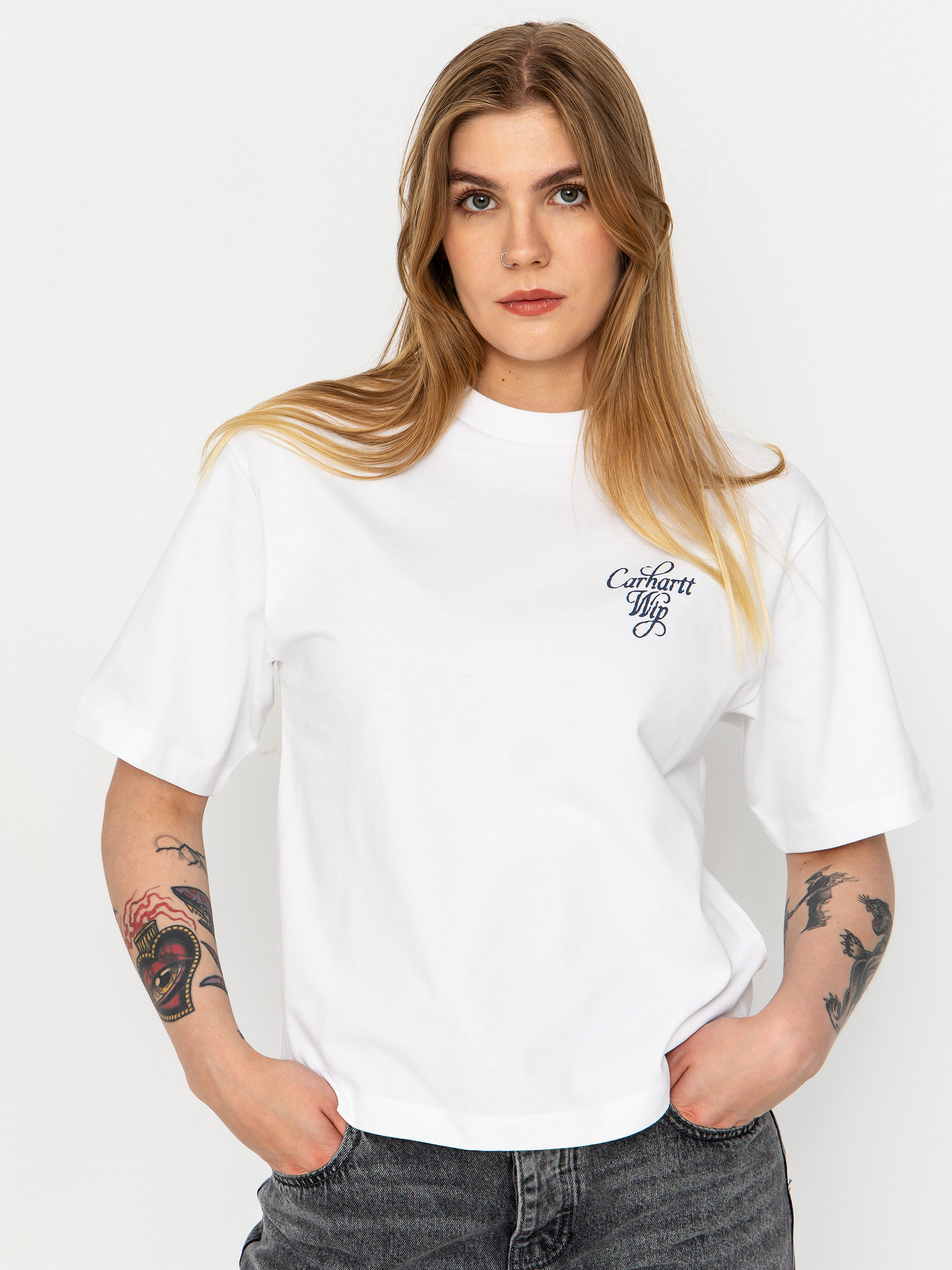 Футболка Carhartt WIP Vestige Wmn (white)