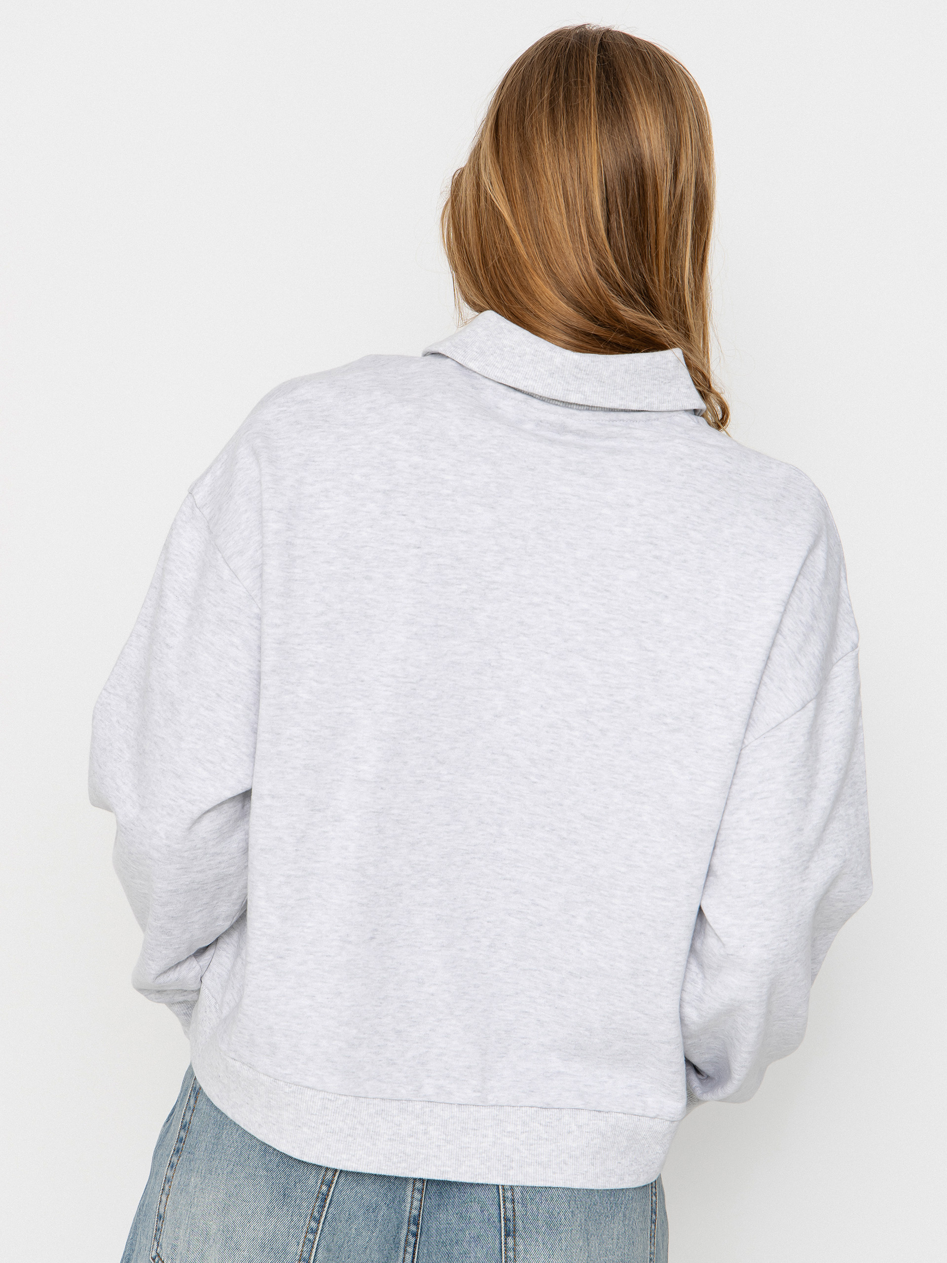 Світшот Carhartt WIP Brenta Polo Wmn (ash heather/white)