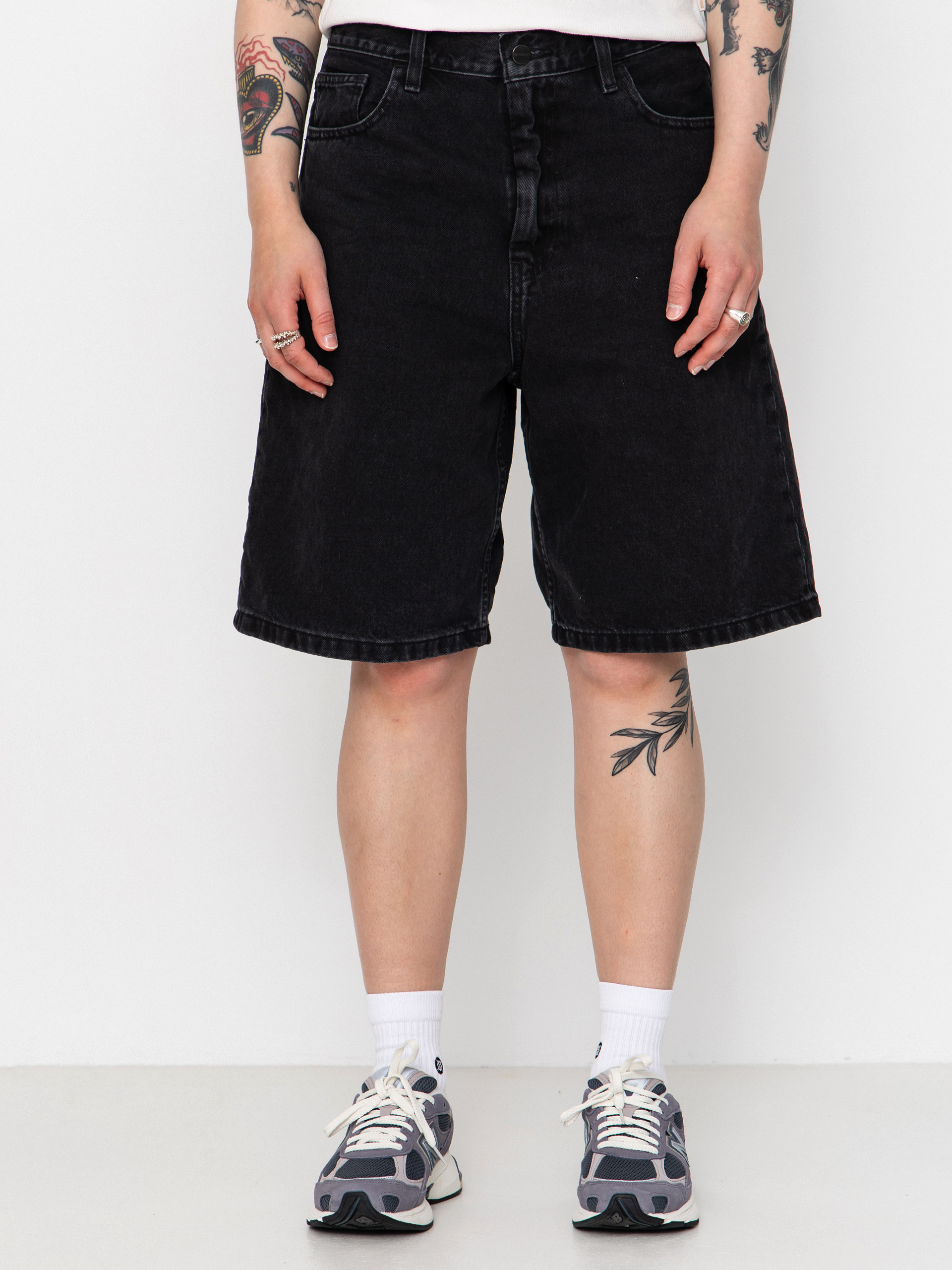 u0428u043eu0440u0442u0438 Carhartt WIP Brandon Wmn (black stone washed)