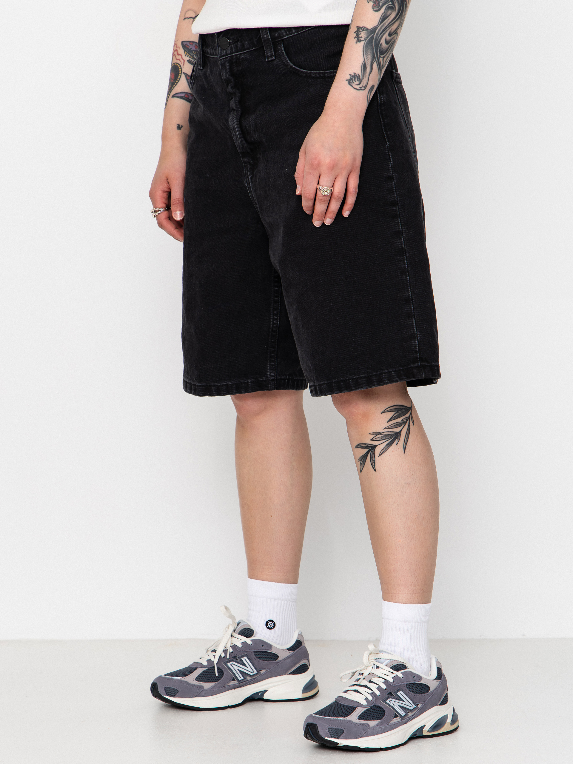 Шорти Carhartt WIP Brandon Wmn (black stone washed)