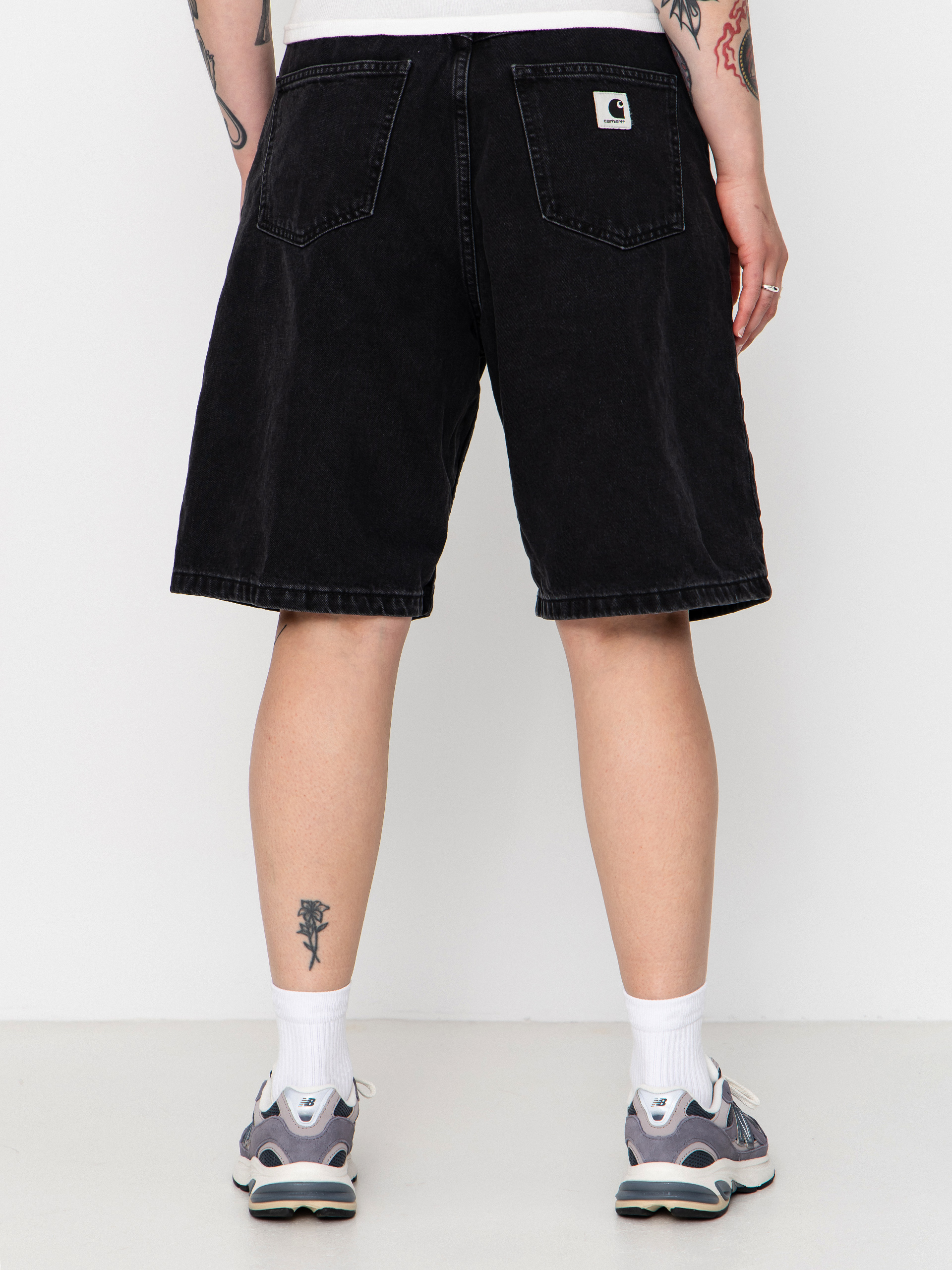 Шорти Carhartt WIP Brandon Wmn (black stone washed)