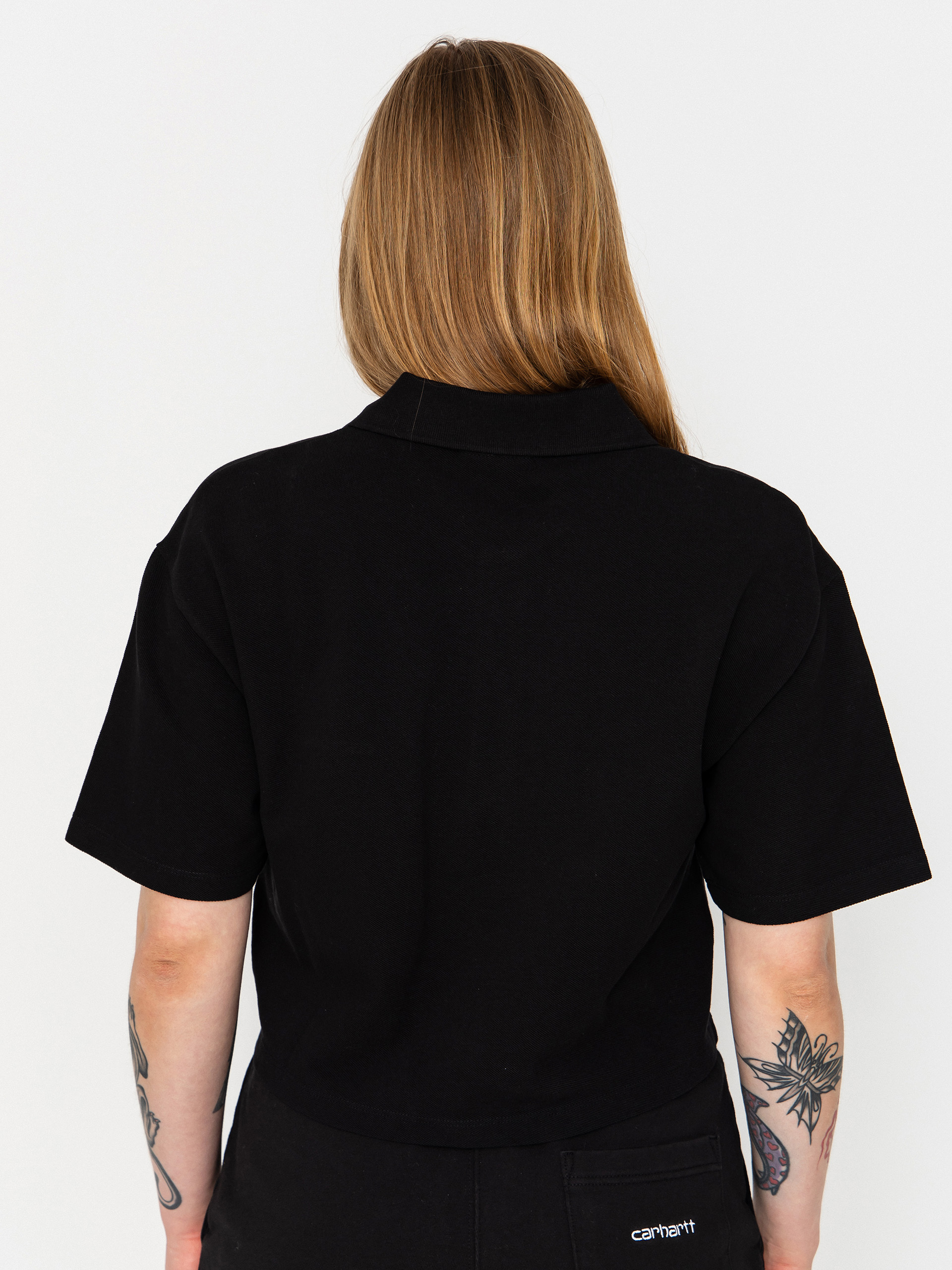Футболка Carhartt WIP Script Polo Wmn (black/white)