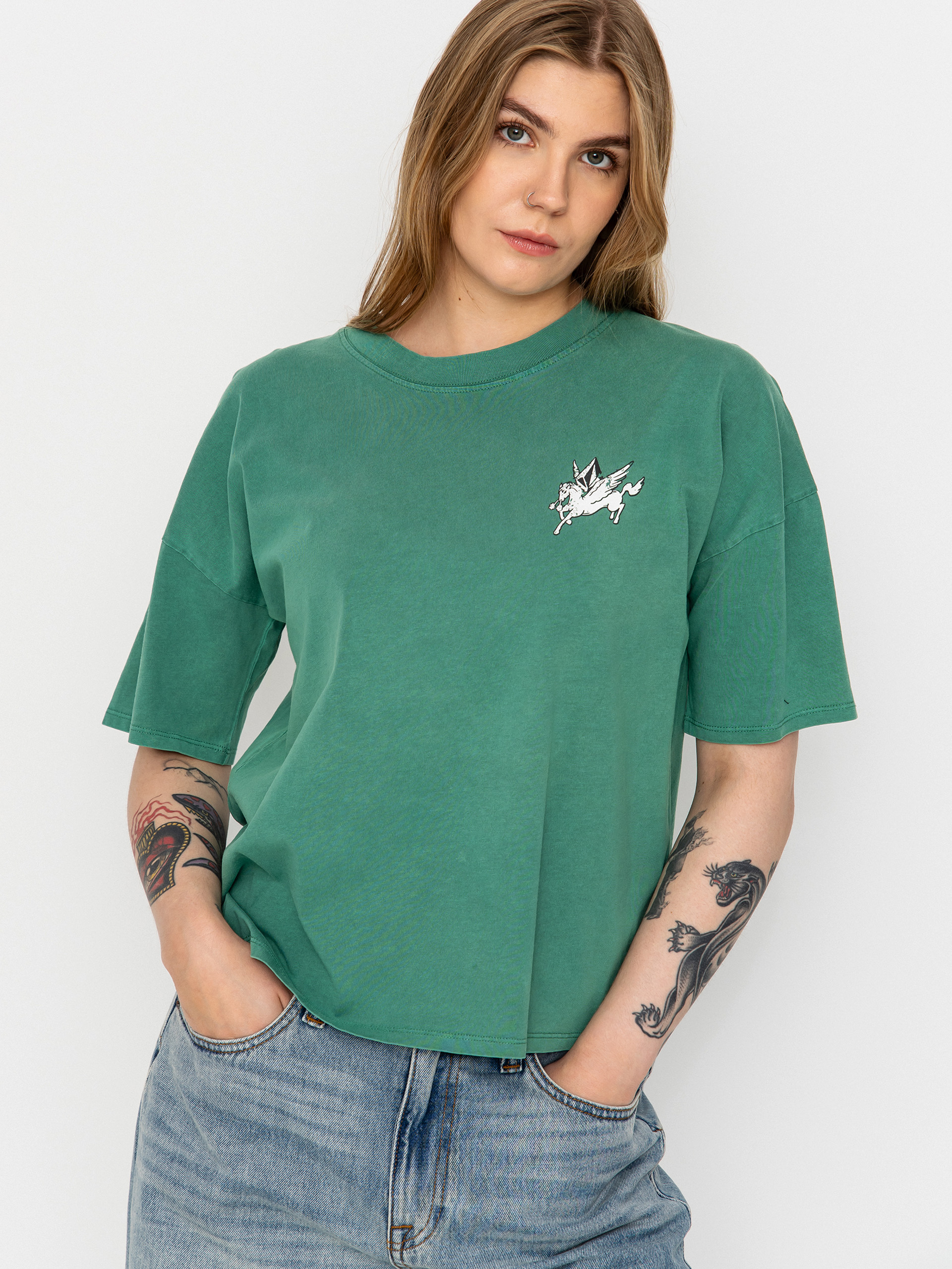 Футболка Volcom Voltrip Wmn (evergreen)
