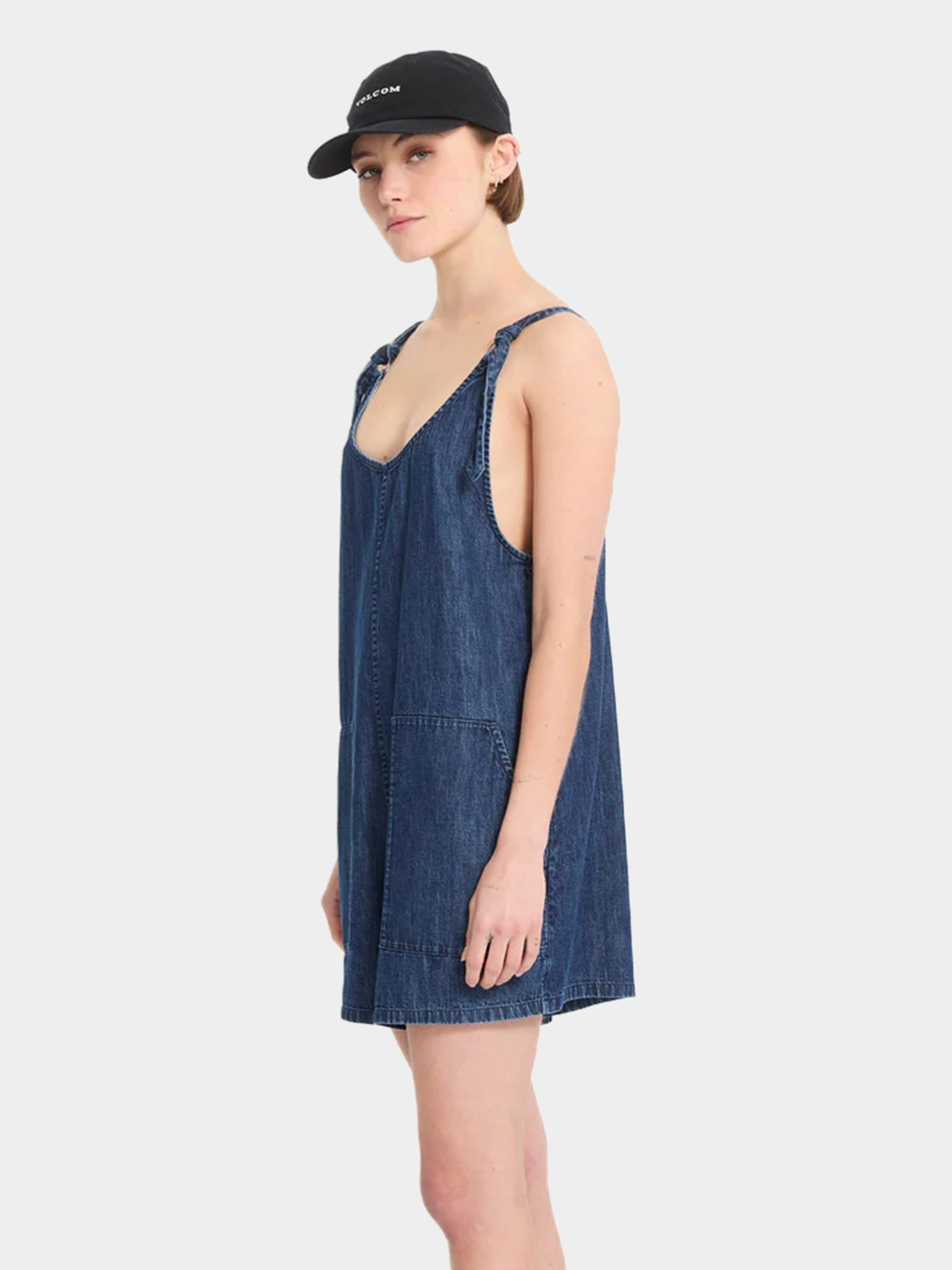 Жіночий  Комбінезон Volcom Lived In Short Rompr (deja blue)