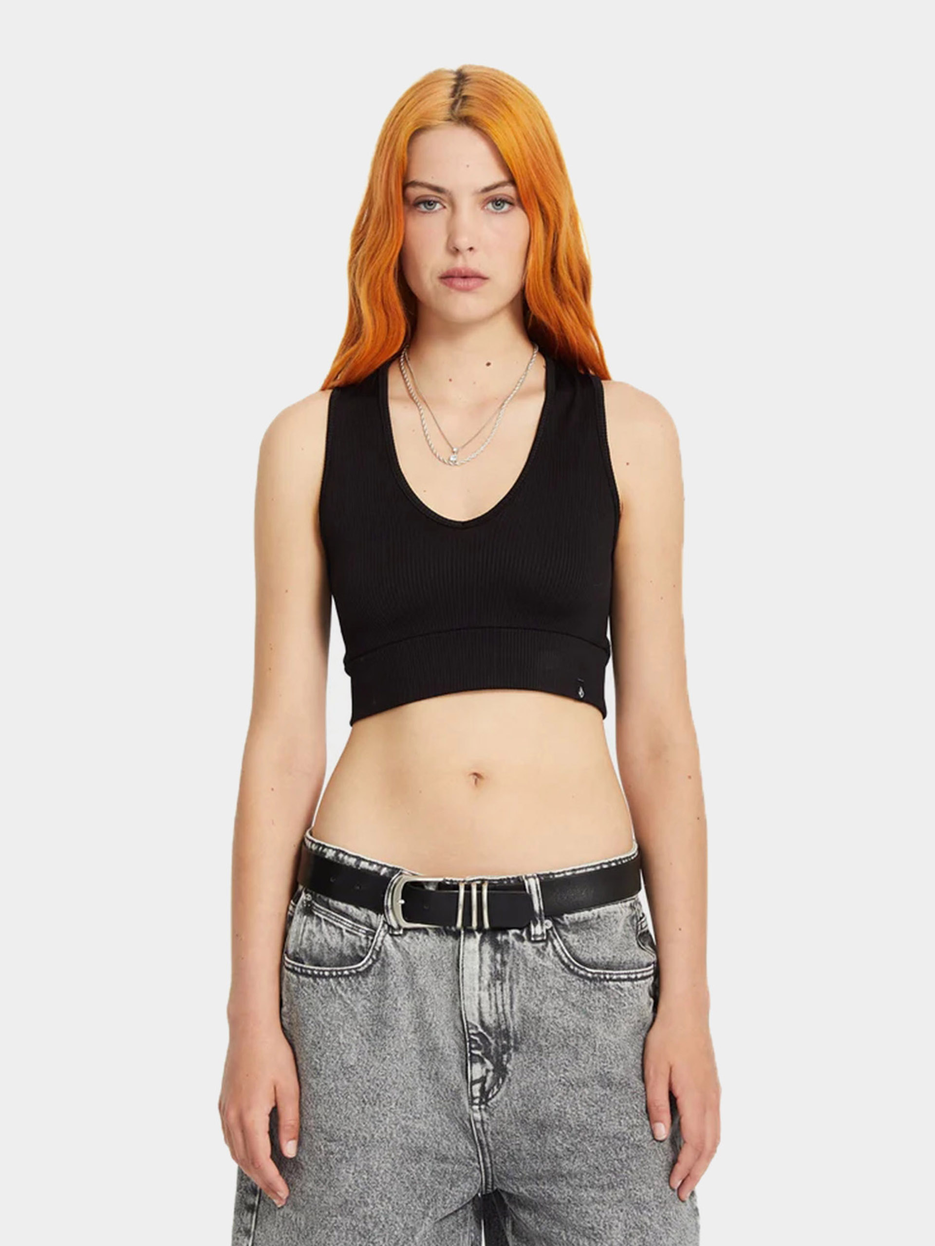 Футболка Volcom Gimmestank Rib Wmn (black)