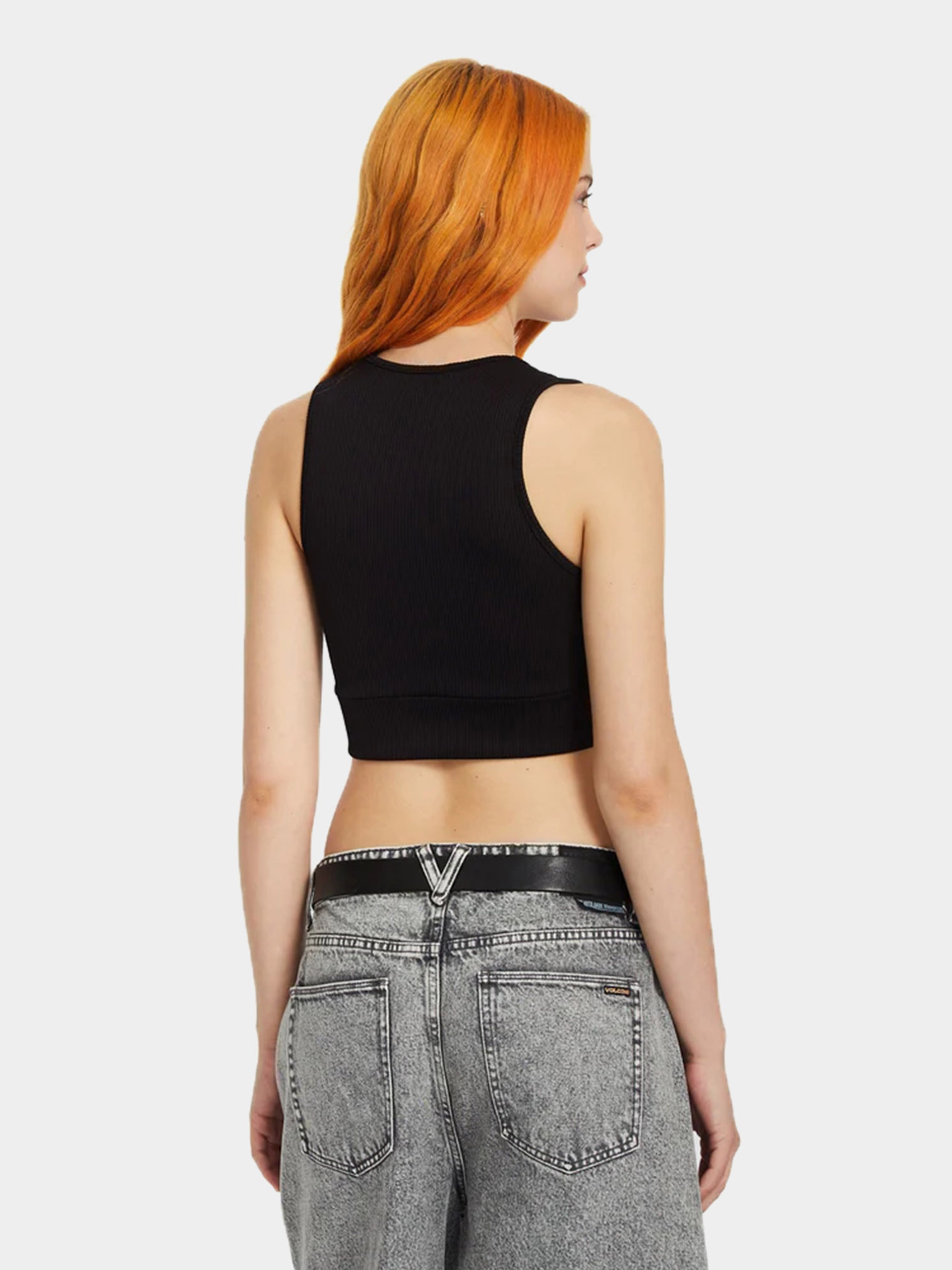 Футболка Volcom Gimmestank Rib Wmn (black)