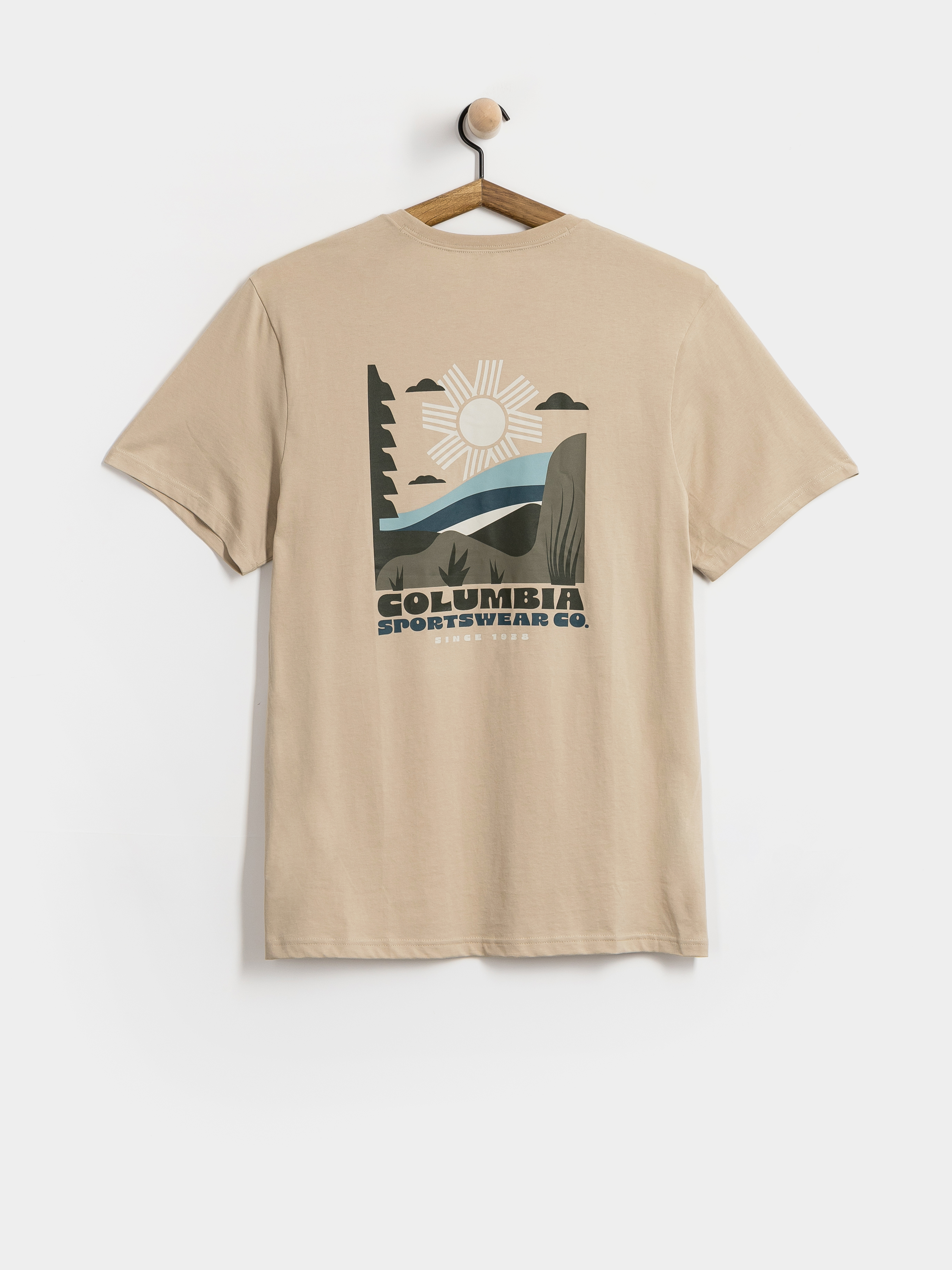 Футболка Columbia CSC Outdoor Back Graphic (ancient fossil/shining sandscap)