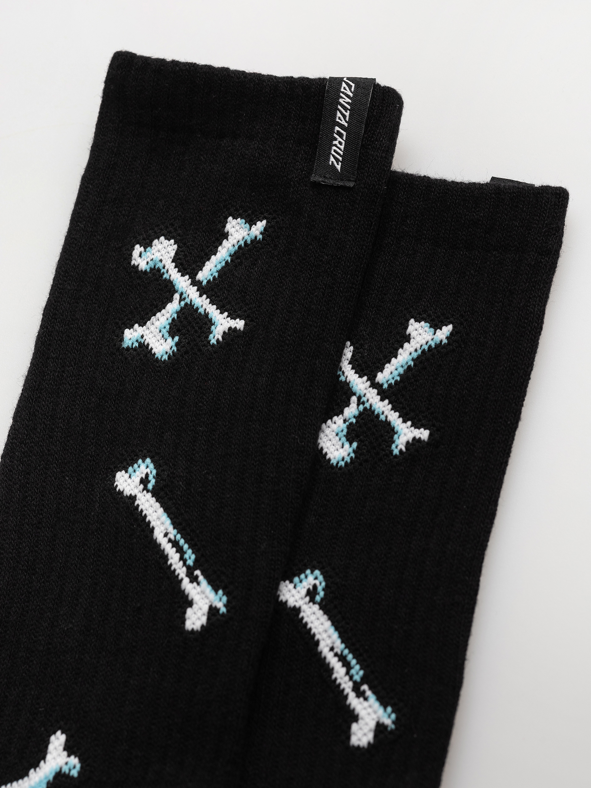  Шкарпетки Santa Cruz Salba Bones 2pk (black & white)