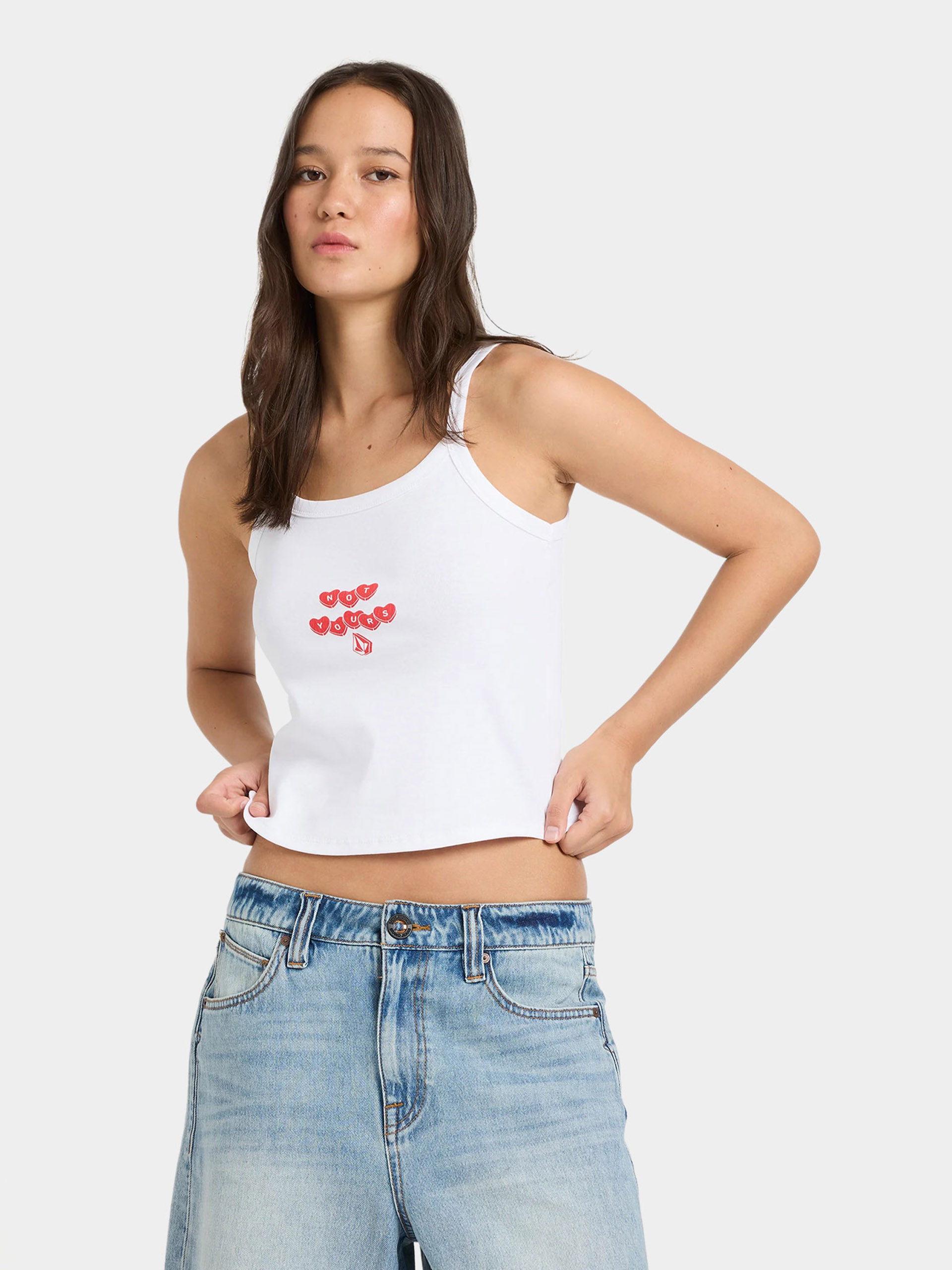  Футболка Volcom Trippin Tank Wmn (white)