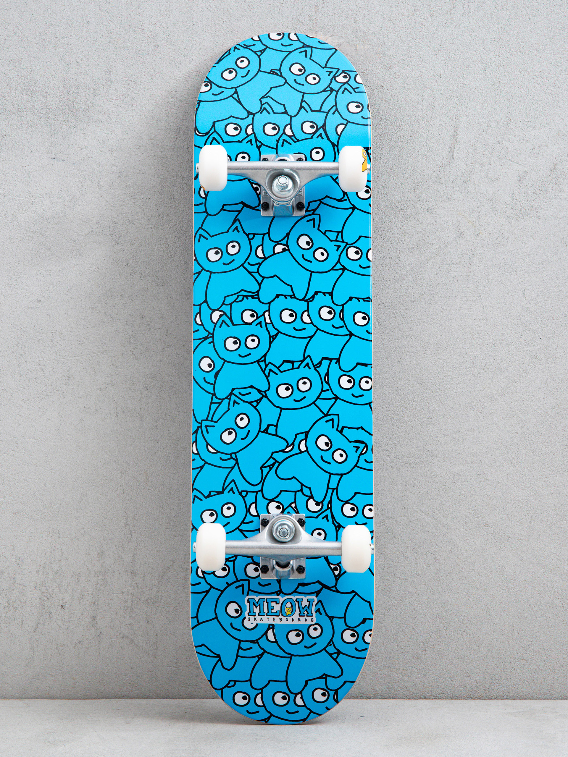 Скейтборд Meow Skateboards Sticker Pile (cmyk cyan)