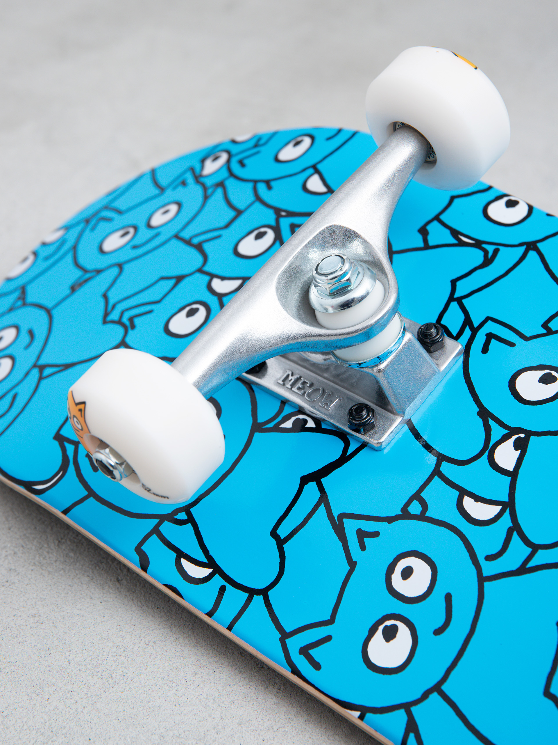 Скейтборд Meow Skateboards Sticker Pile (cmyk cyan)