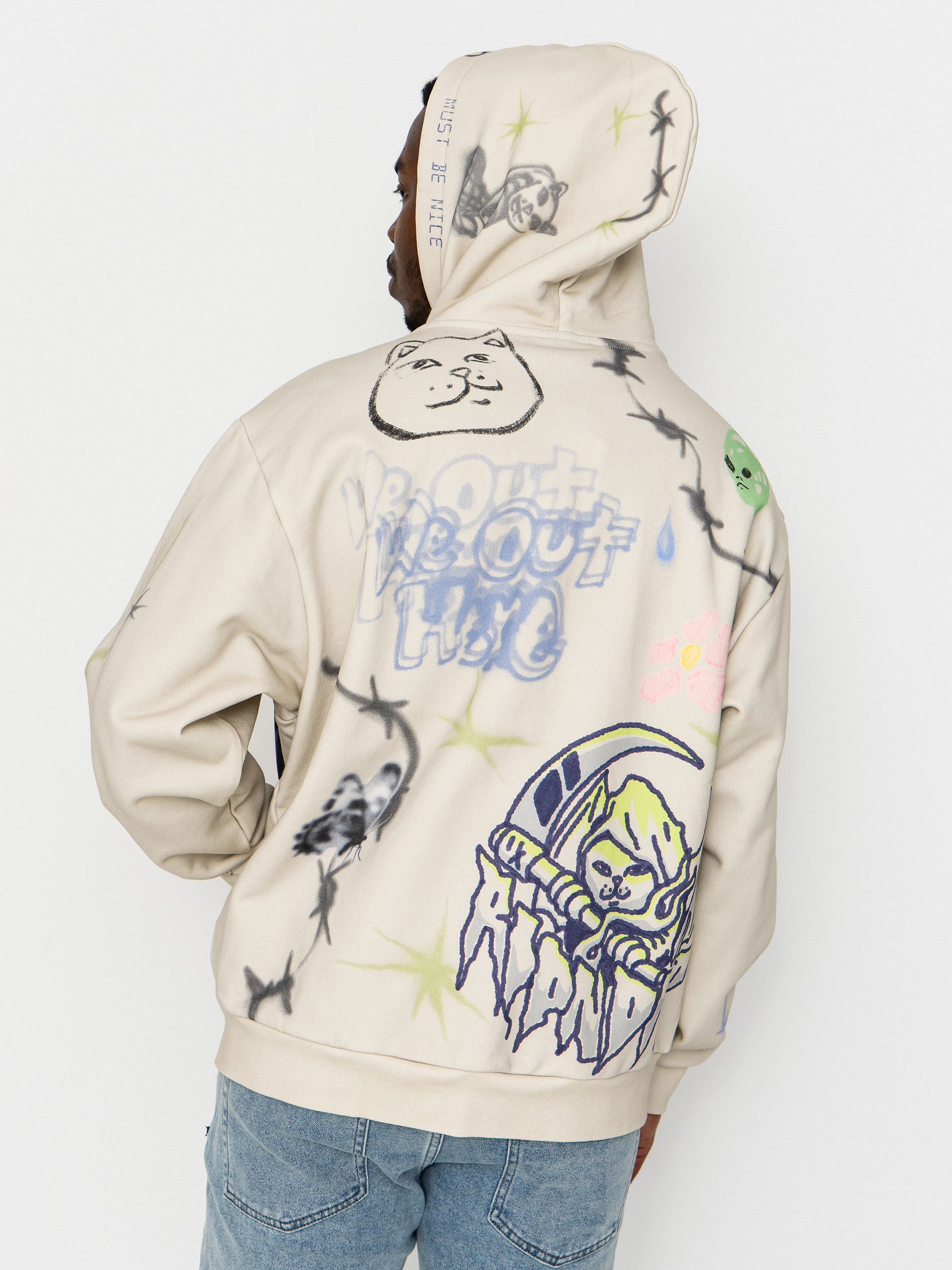 Худі RipNDip Goosebumps ZHD (bone)