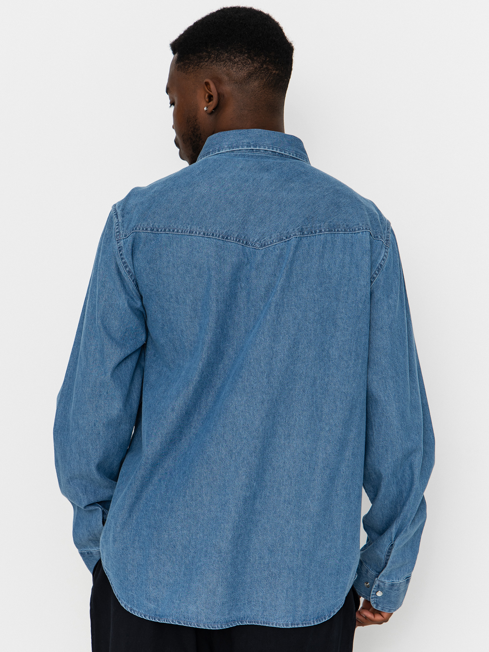 Сорочка Brixton Waylon Lw Overshirt (med wash chambrey)