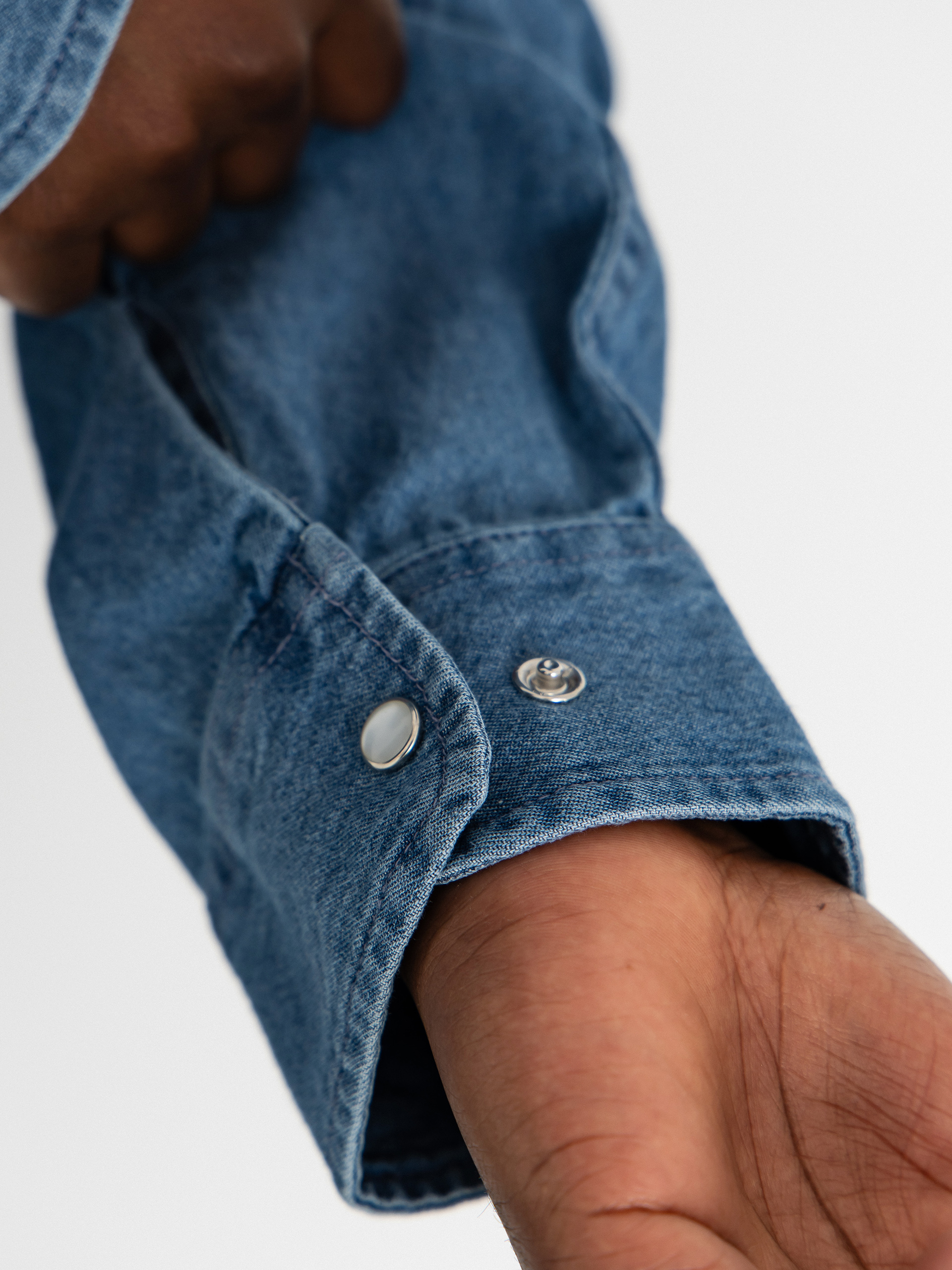 Сорочка Brixton Waylon Lw Overshirt (med wash chambrey)