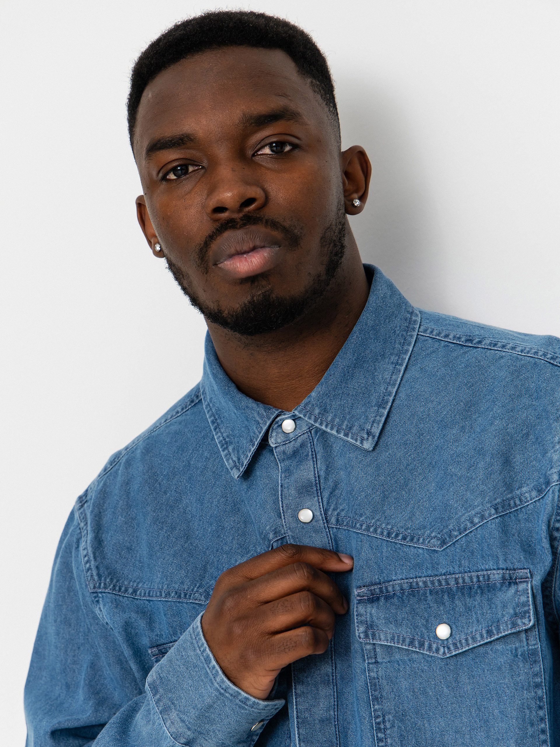 Сорочка Brixton Waylon Lw Overshirt (med wash chambrey)
