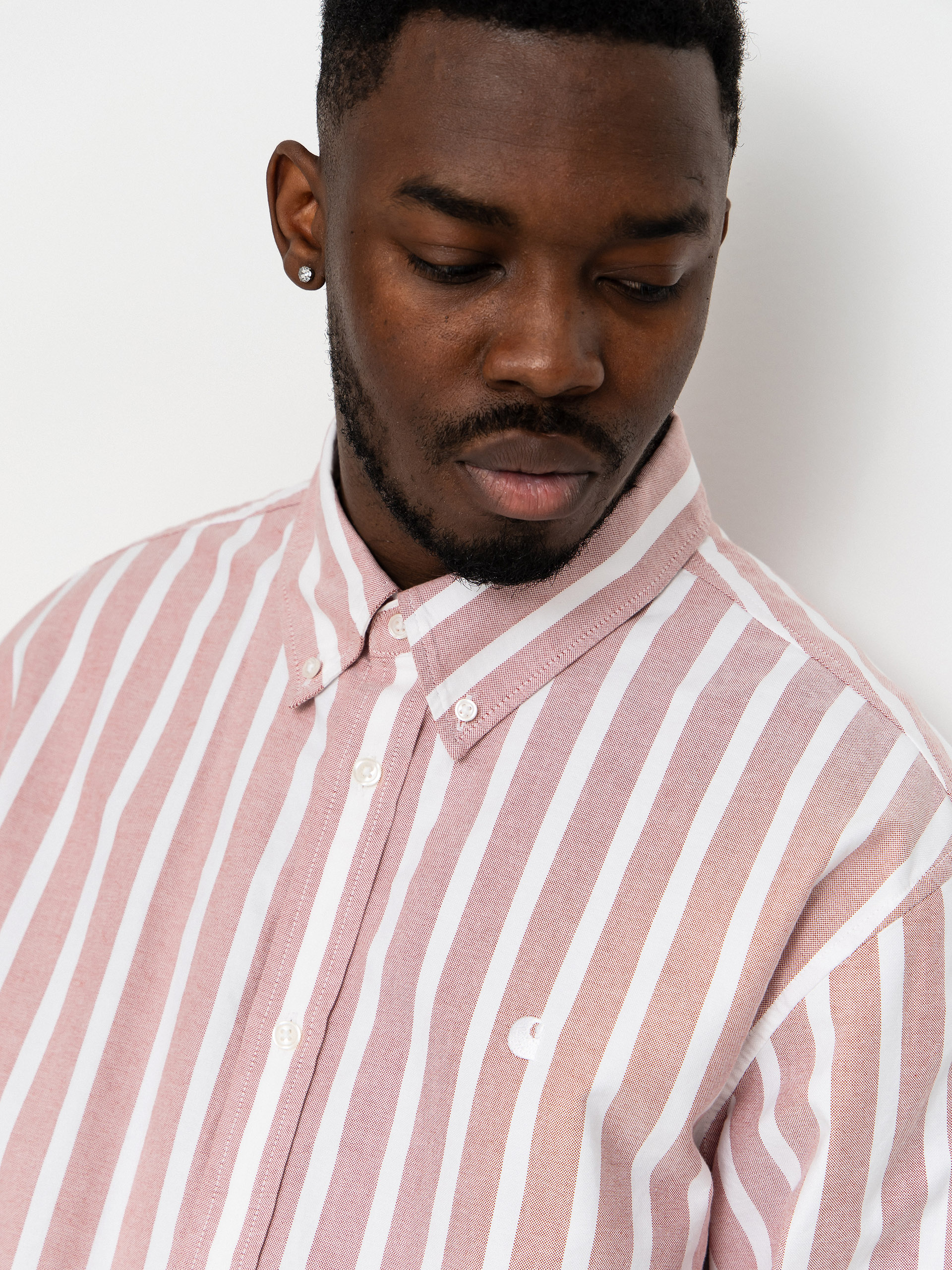 Сорочка Carhartt WIP Deven (deven stripe/oxide red/white)