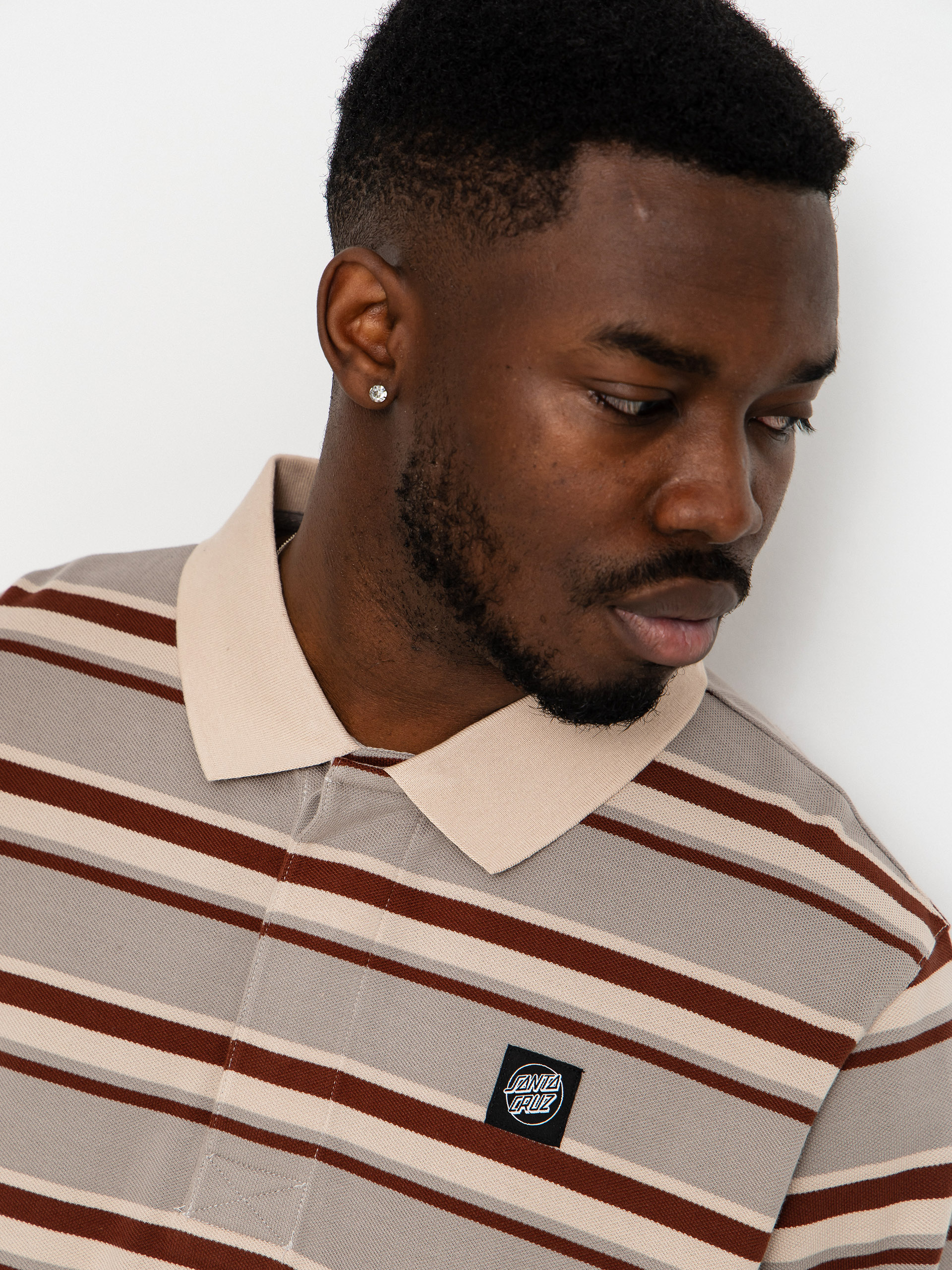 Лонгслів Santa Cruz Cera Polo (stone grey/coffee)
