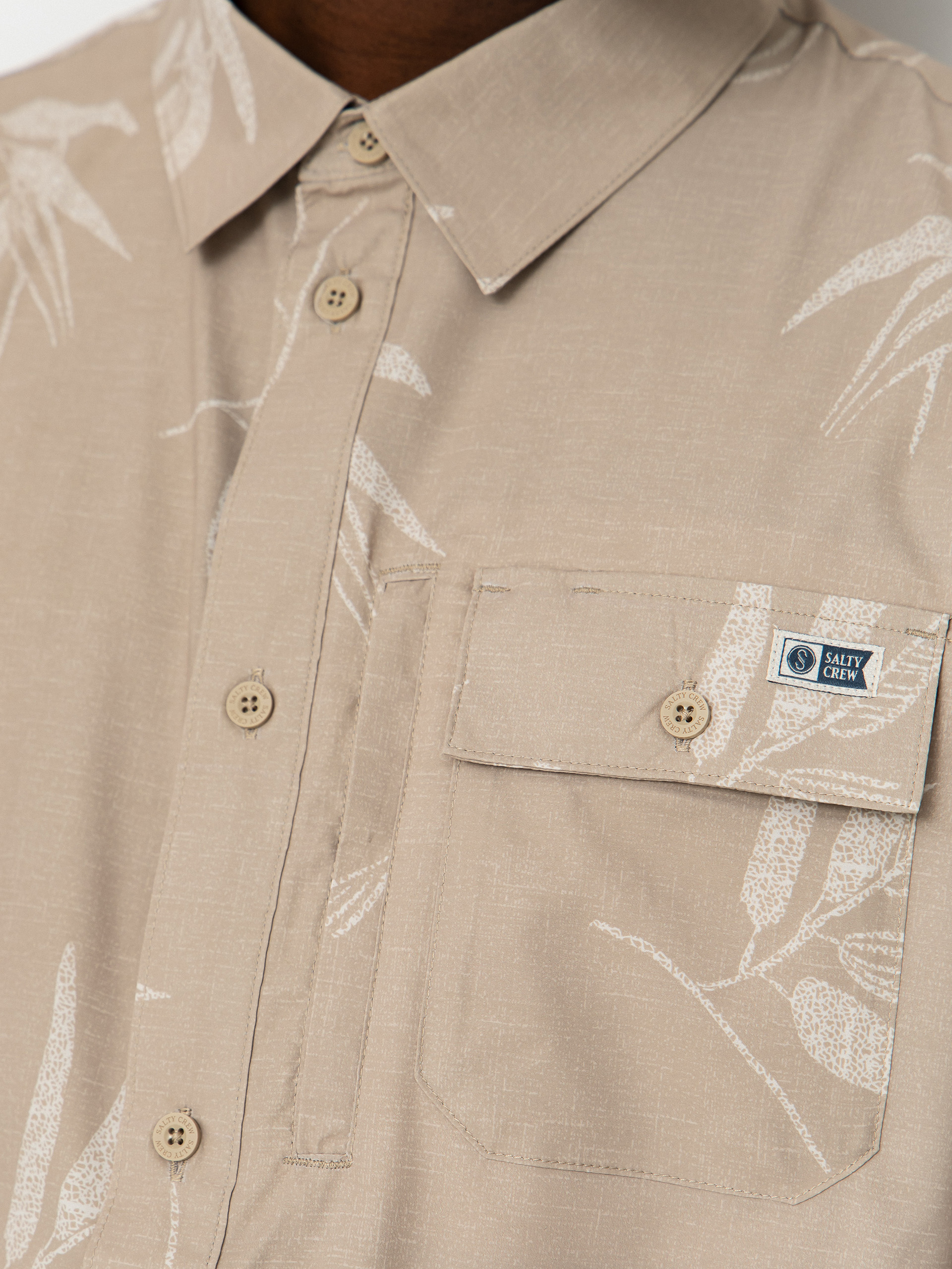 Сорочка Salty Crew Flagship Uv Button Up (dark khaki)