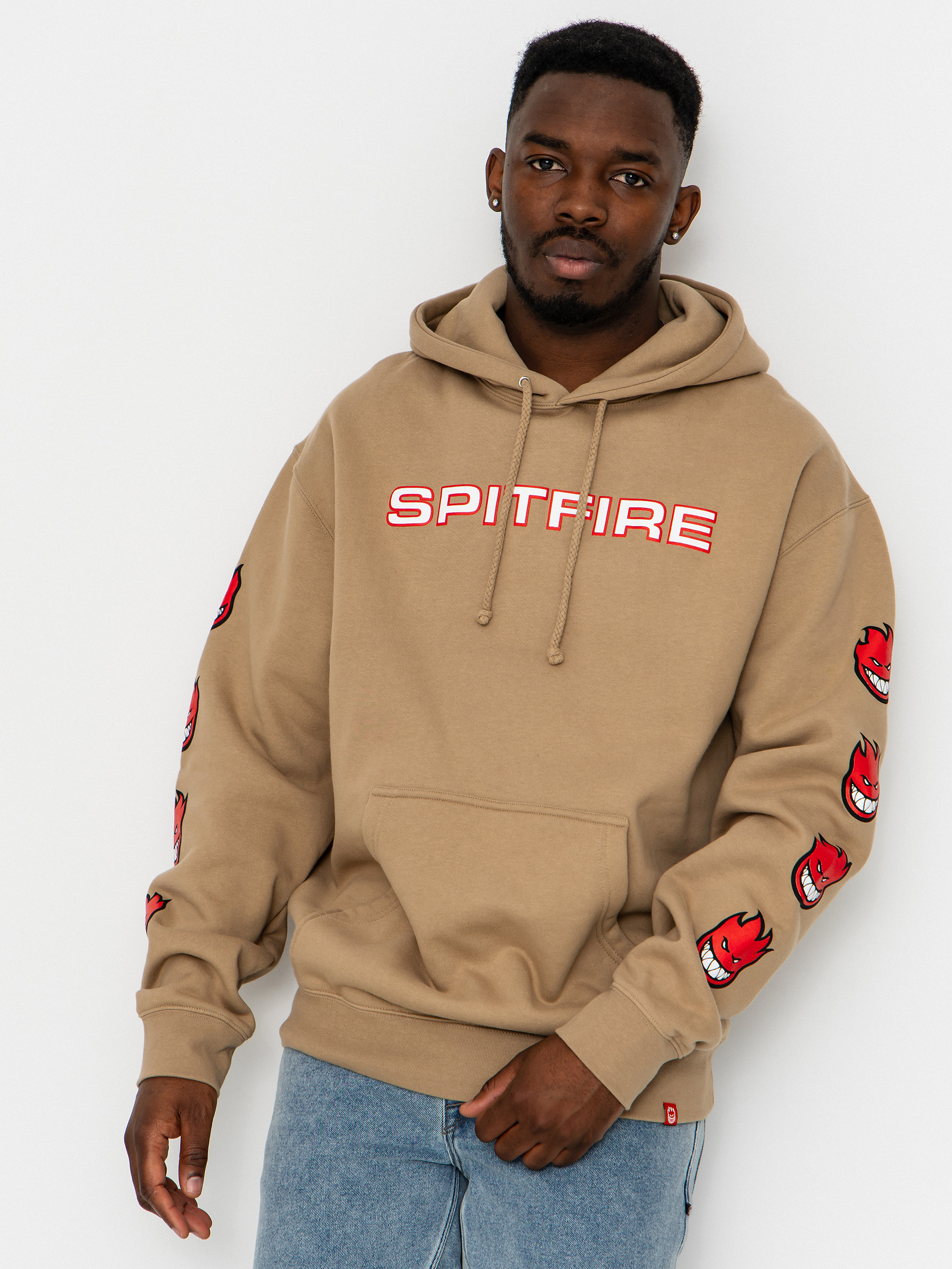u0425u0443u0434u0456 Spitfire Classic 87 Bighead Fill Sleeve HD (sandstone w/red white black prints)
