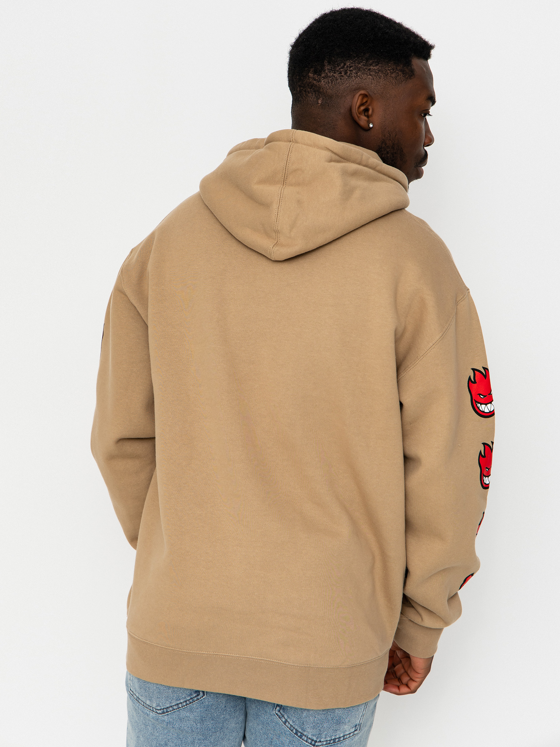 Худі Spitfire Classic 87 Bighead Fill Sleeve HD (sandstone w/red white black prints)